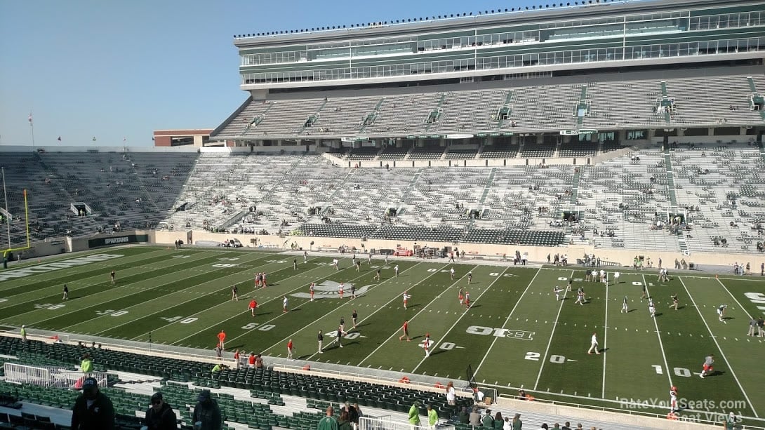 section 7, row 55 seat view  - spartan stadium