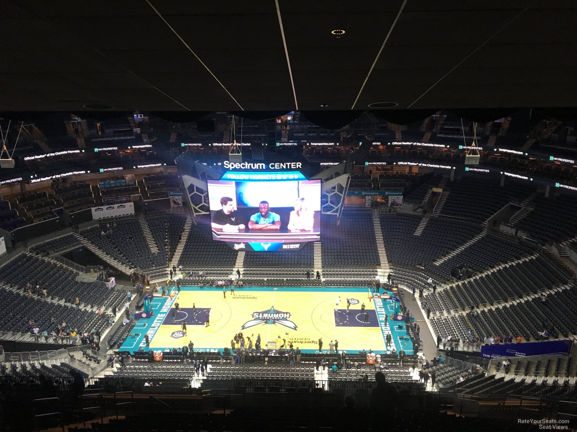 section 208, row x seat view  for basketball - spectrum center