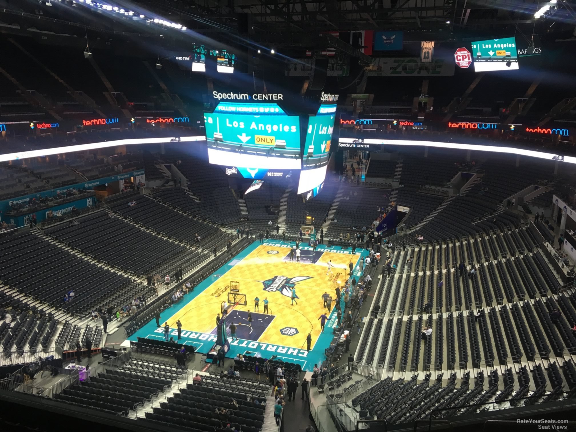 section 216, row d seat view  for basketball - spectrum center