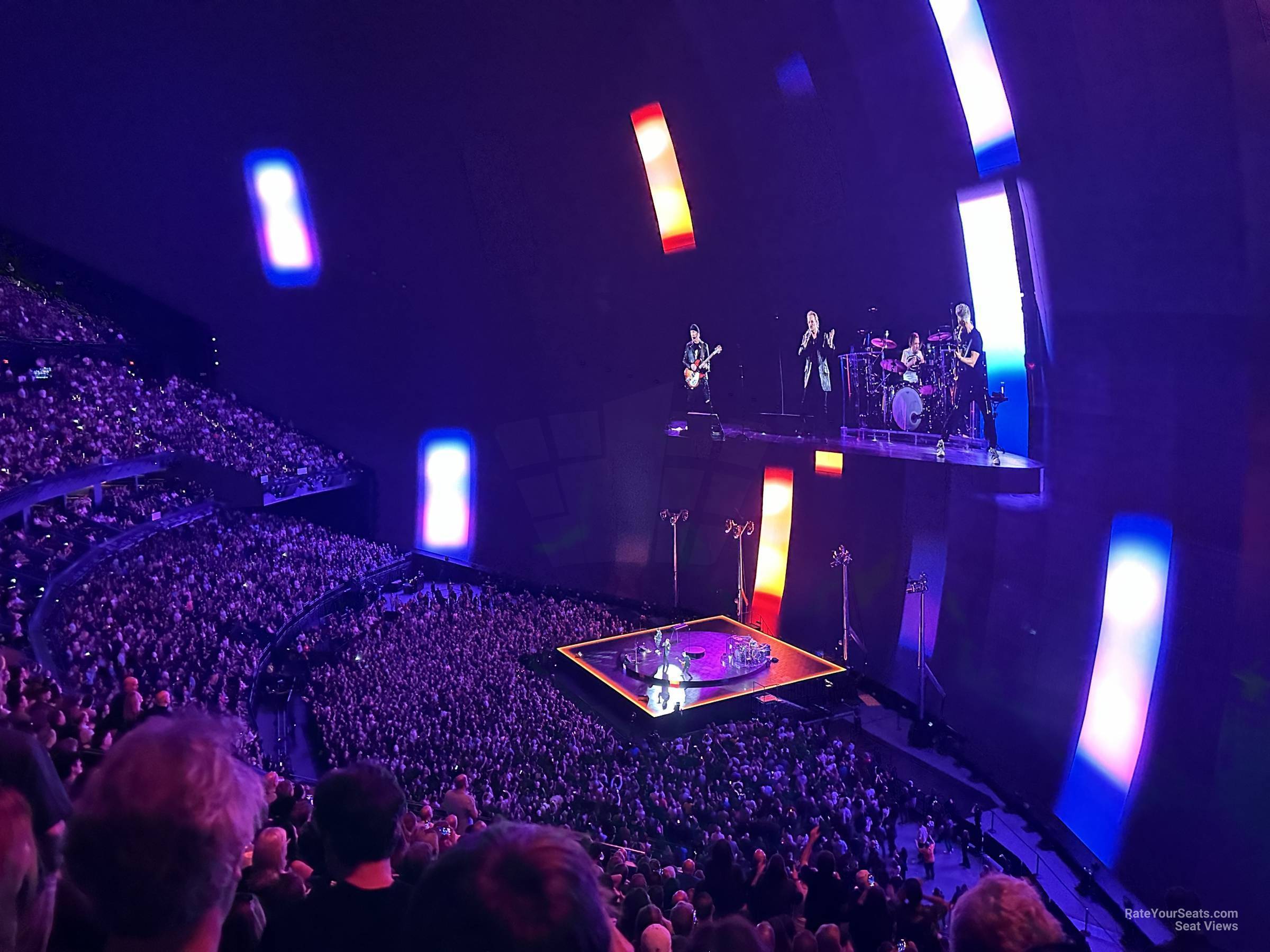 section 210, row 17 seat view  - the sphere