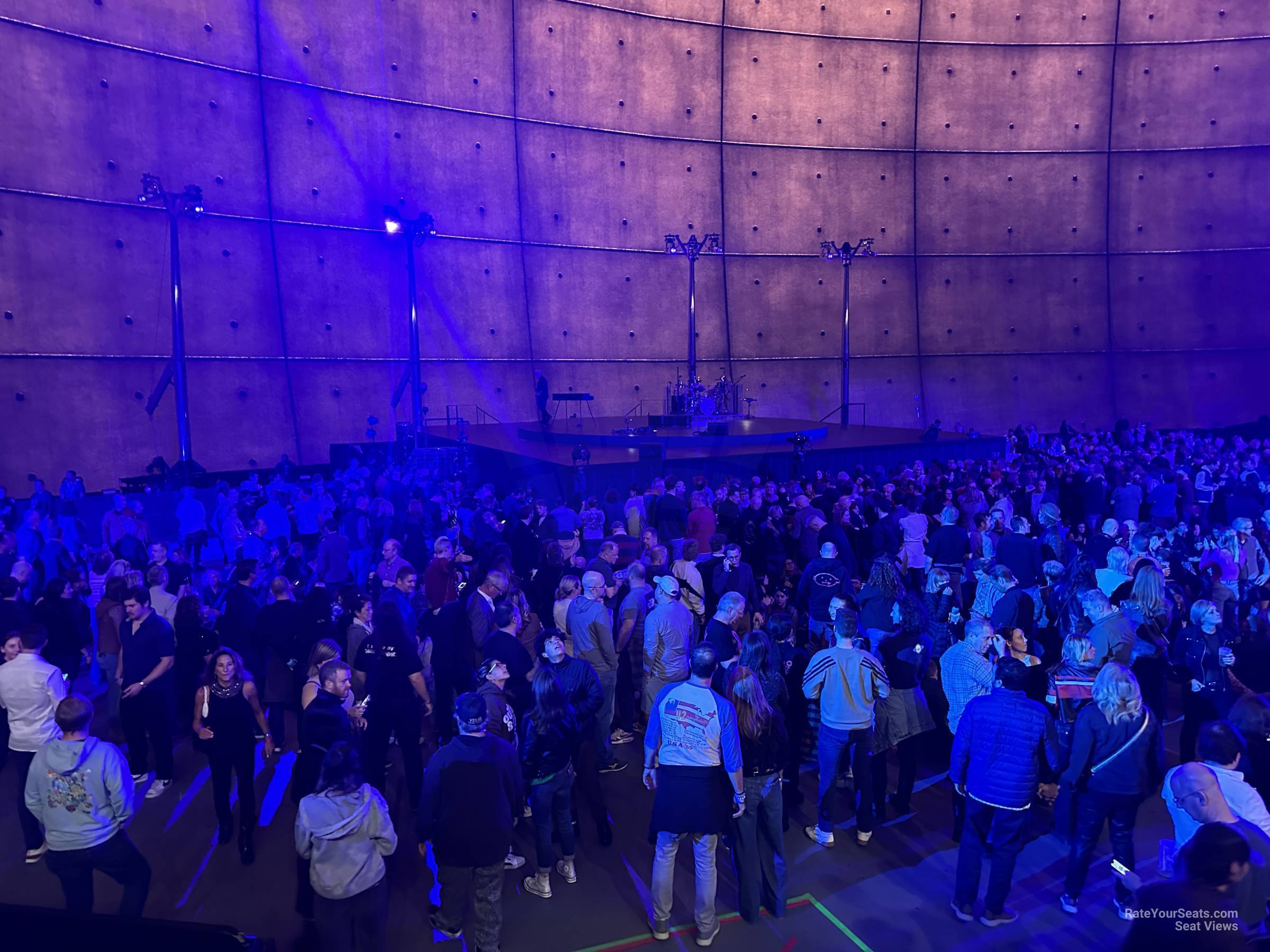 general admission floor seat view  - the sphere