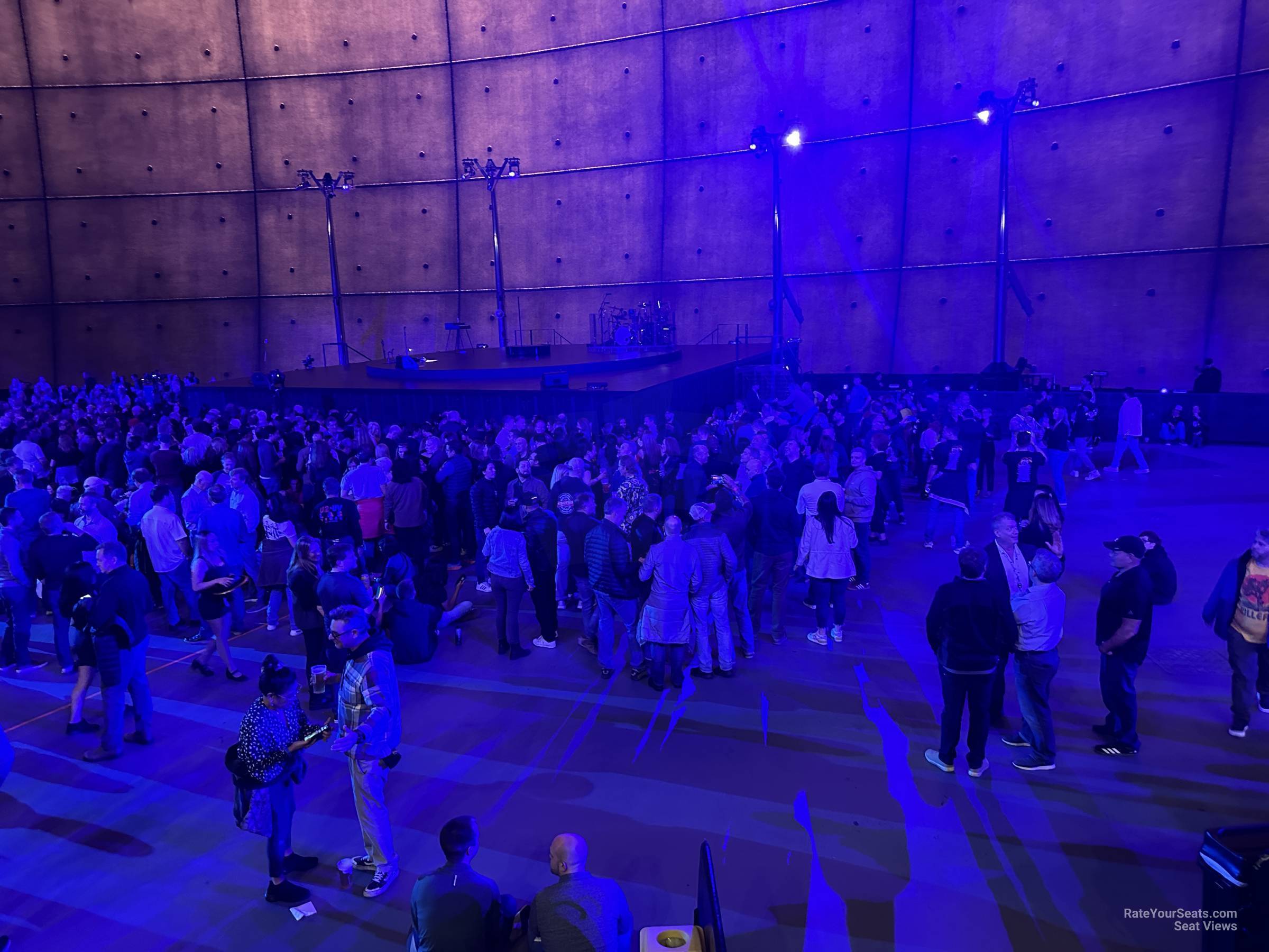 general admission floor seat view  - the sphere