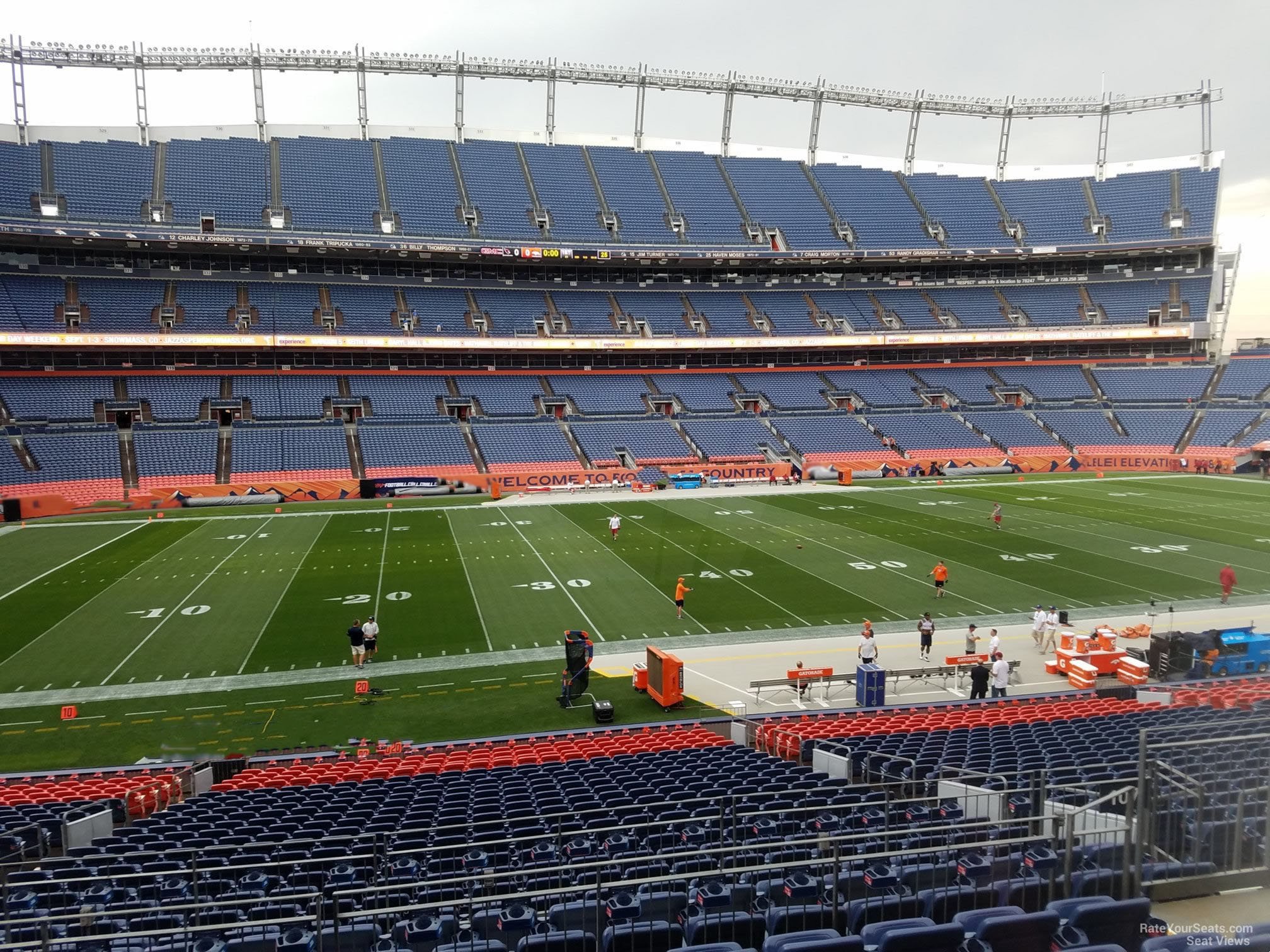 section 107, row 30 seat view  - empower field (at mile high)