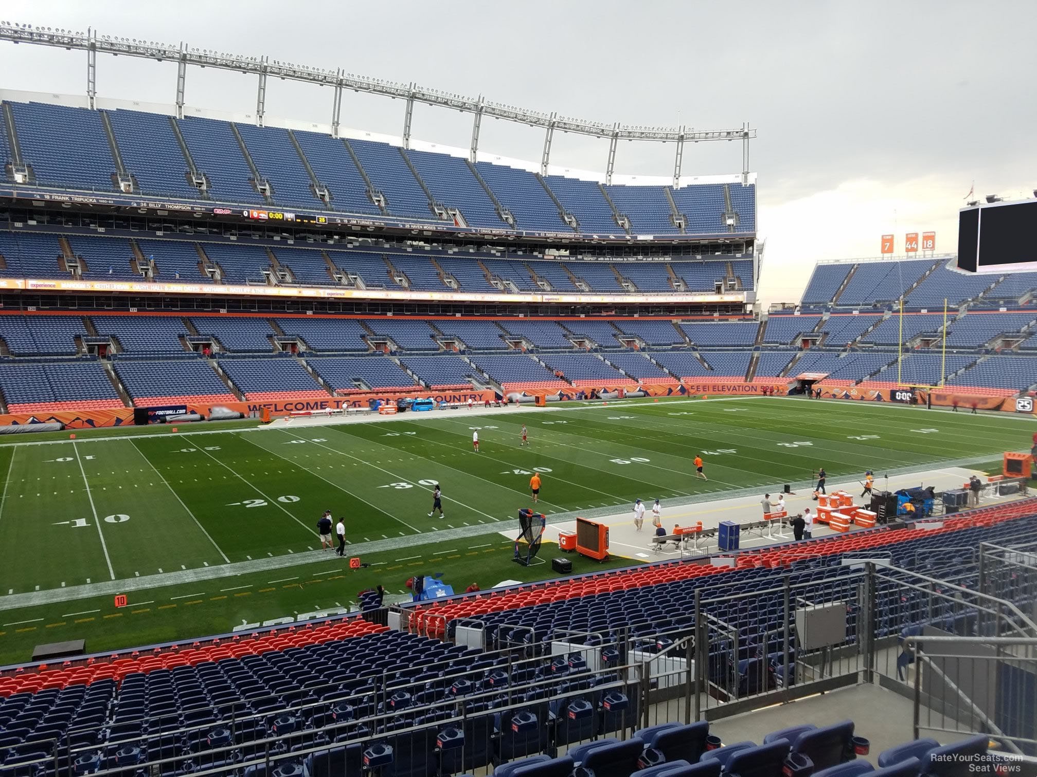 section 108, row 30 seat view  for football - empower field (at mile high)