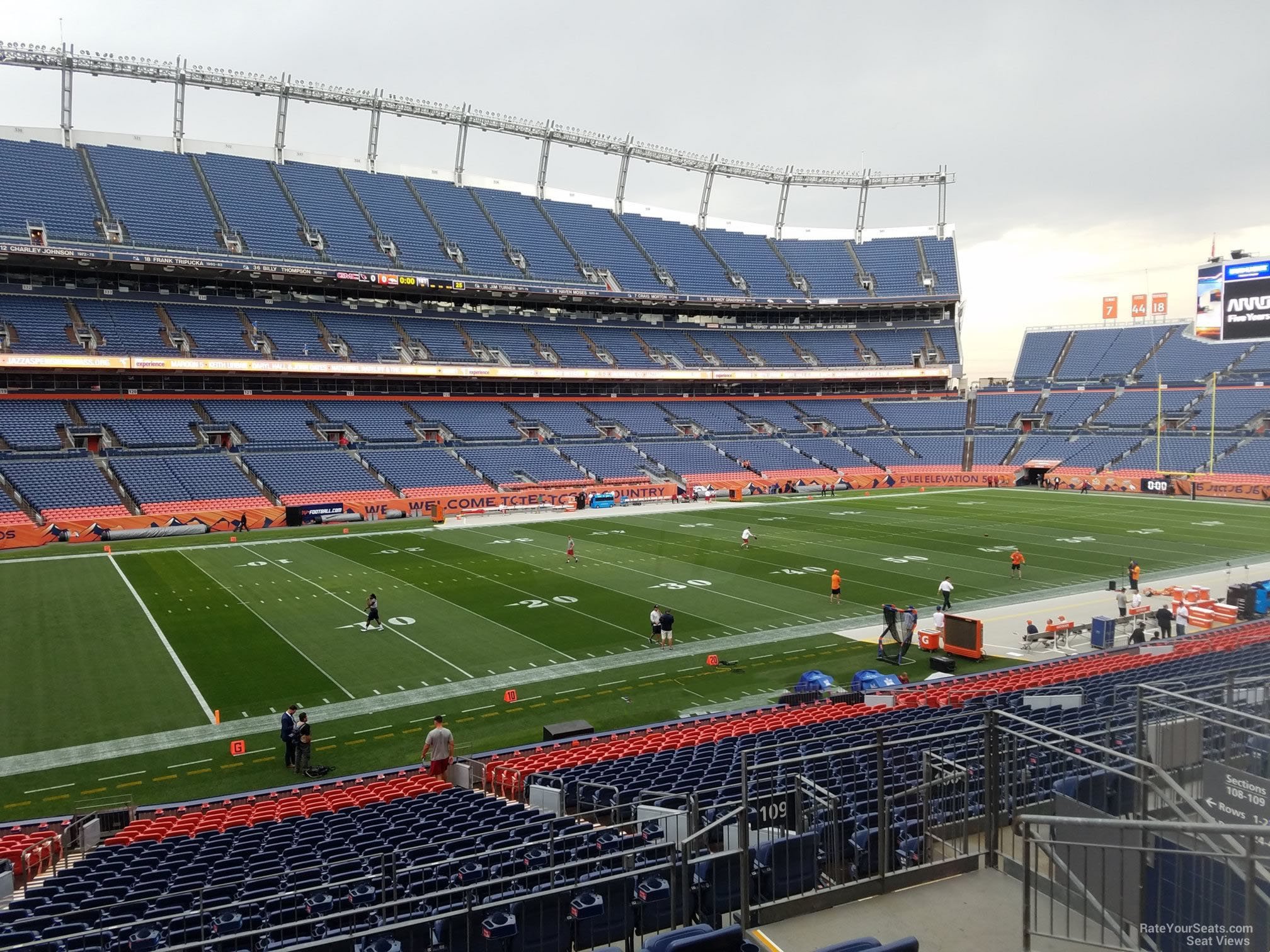 section 109, row 30 seat view  - empower field (at mile high)