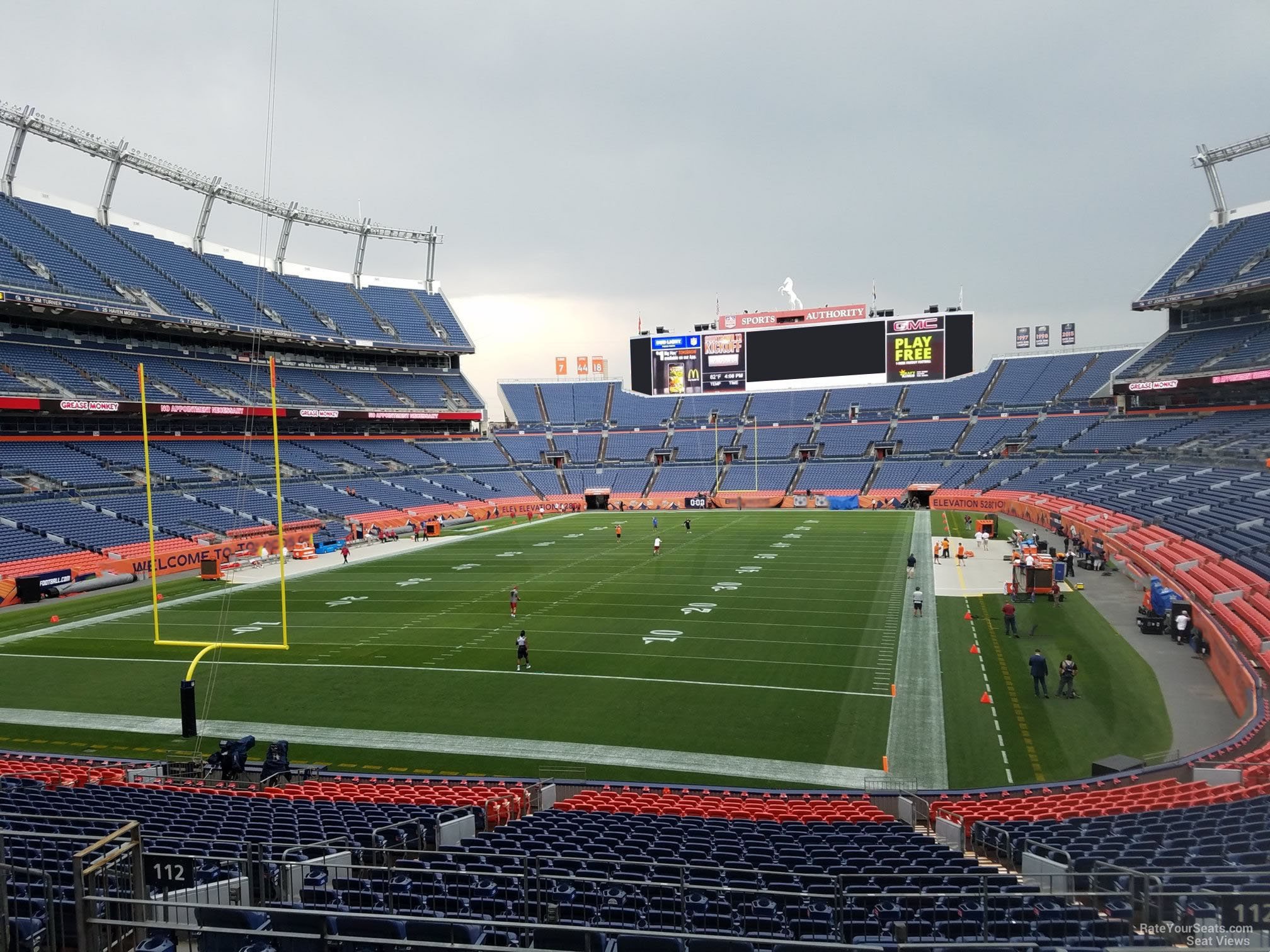 section 112, row 30 seat view  for football - empower field (at mile high)