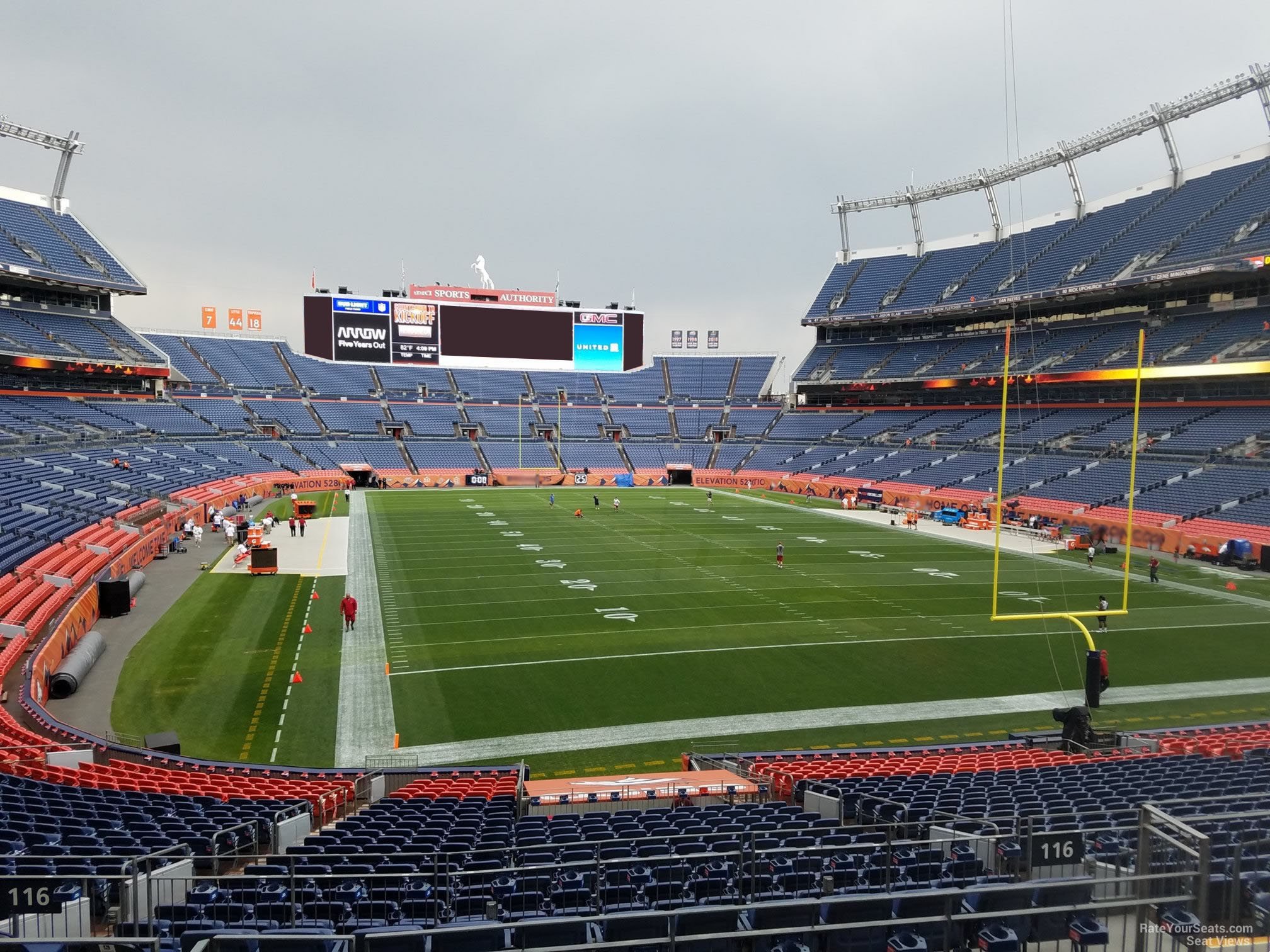 section 116, row 30 seat view  for football - empower field (at mile high)