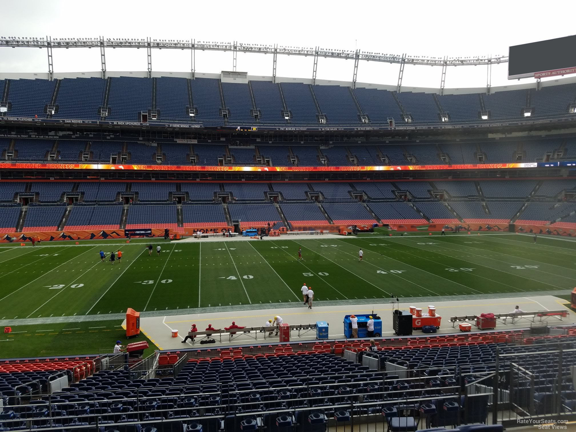 section 124, row 30 seat view  - empower field (at mile high)