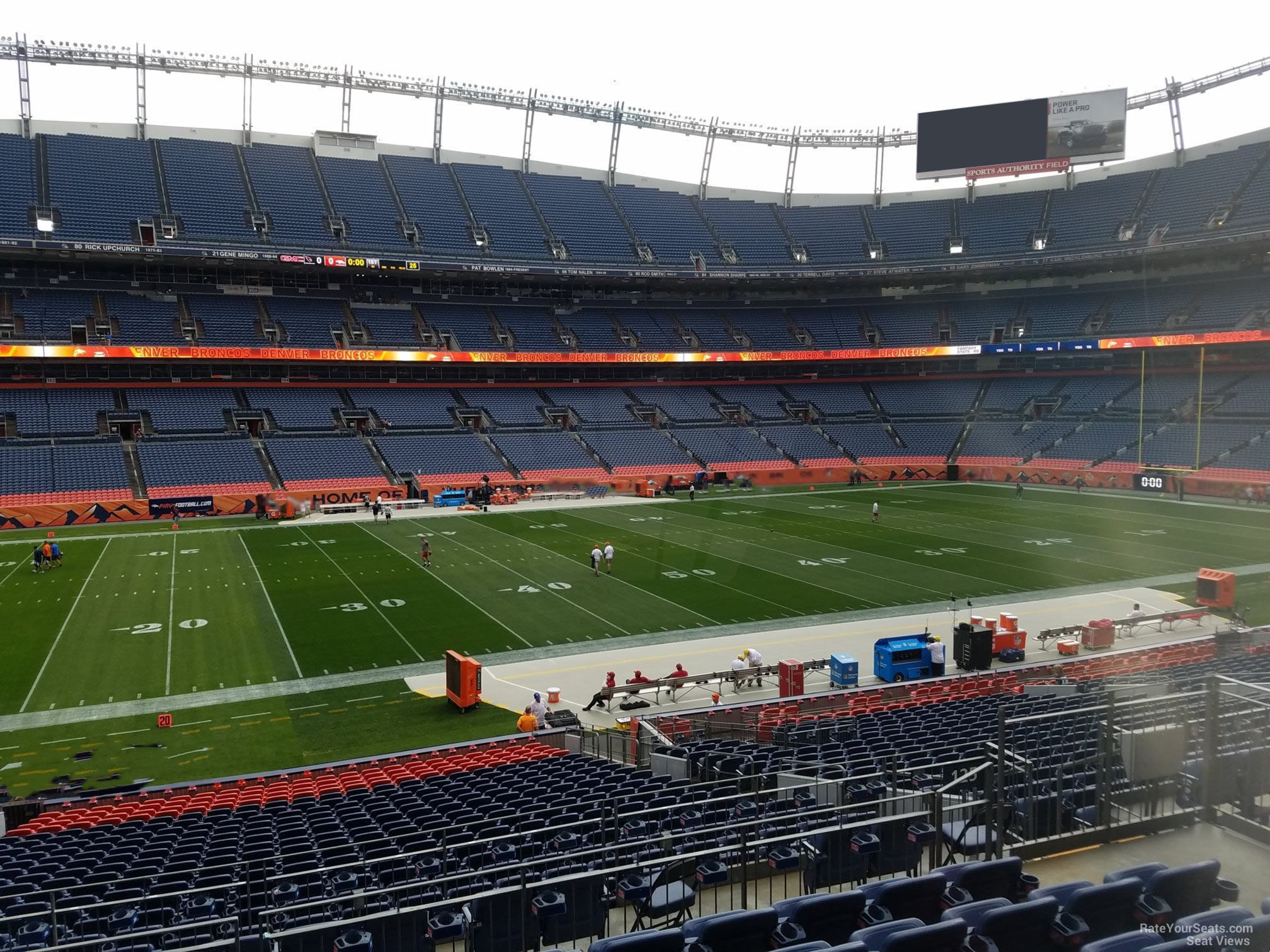 section 125, row 30 seat view  - empower field (at mile high)