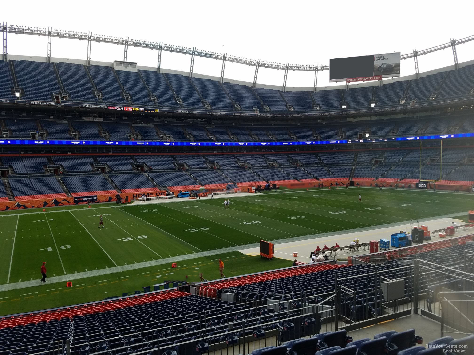 section 126, row 30 seat view  - empower field (at mile high)