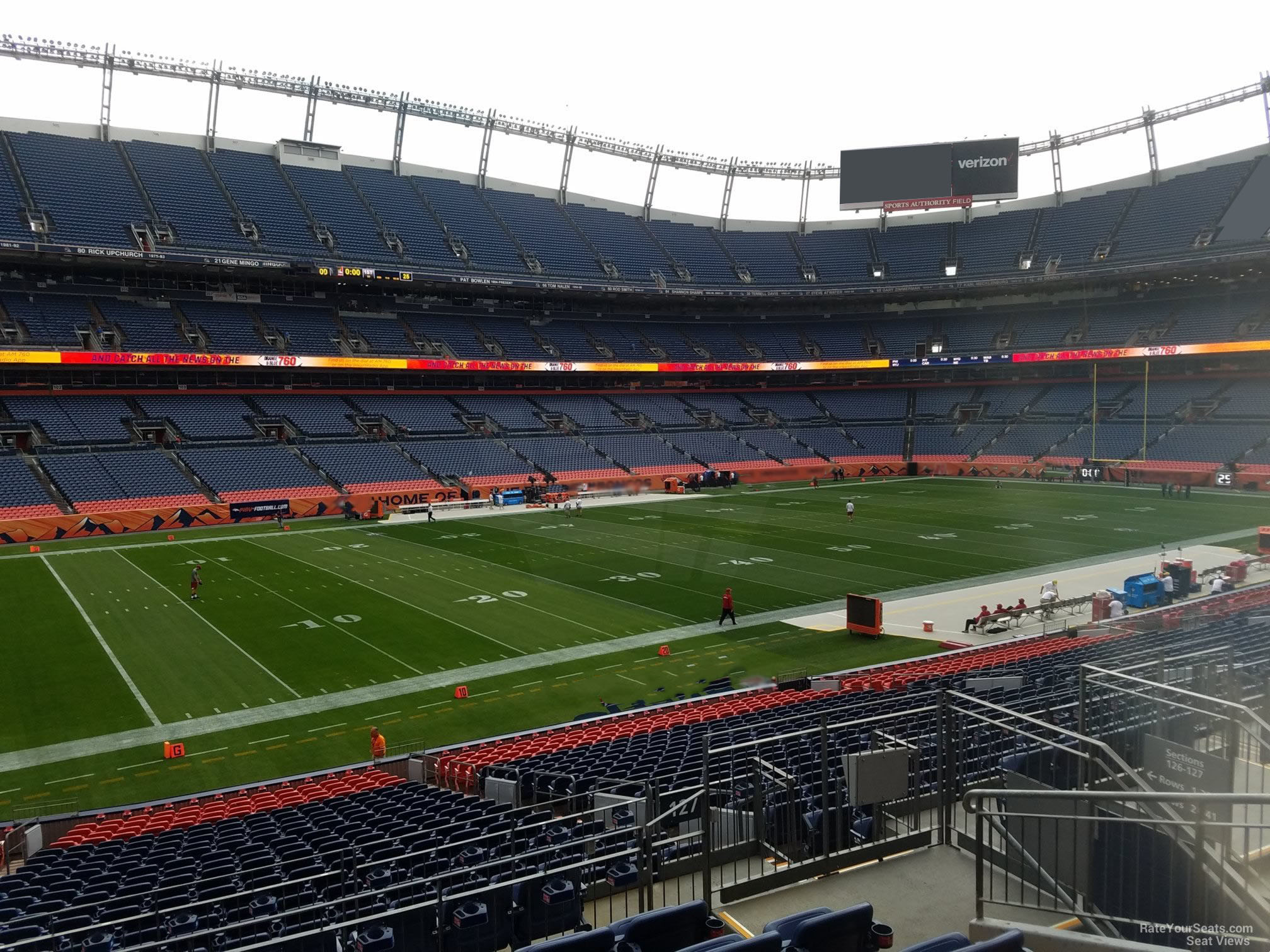 section 127, row 30 seat view  for football - empower field (at mile high)