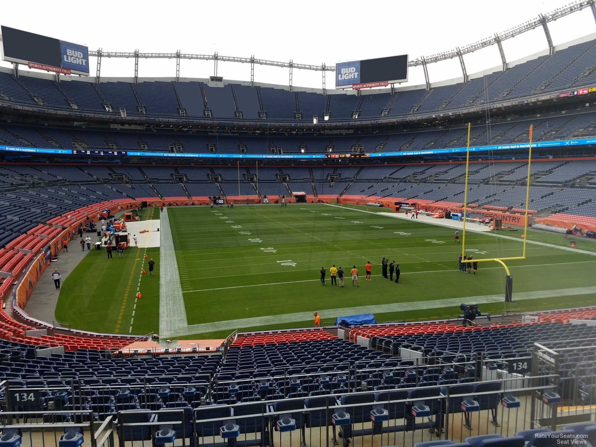 section 134, row 30 seat view  - empower field (at mile high)
