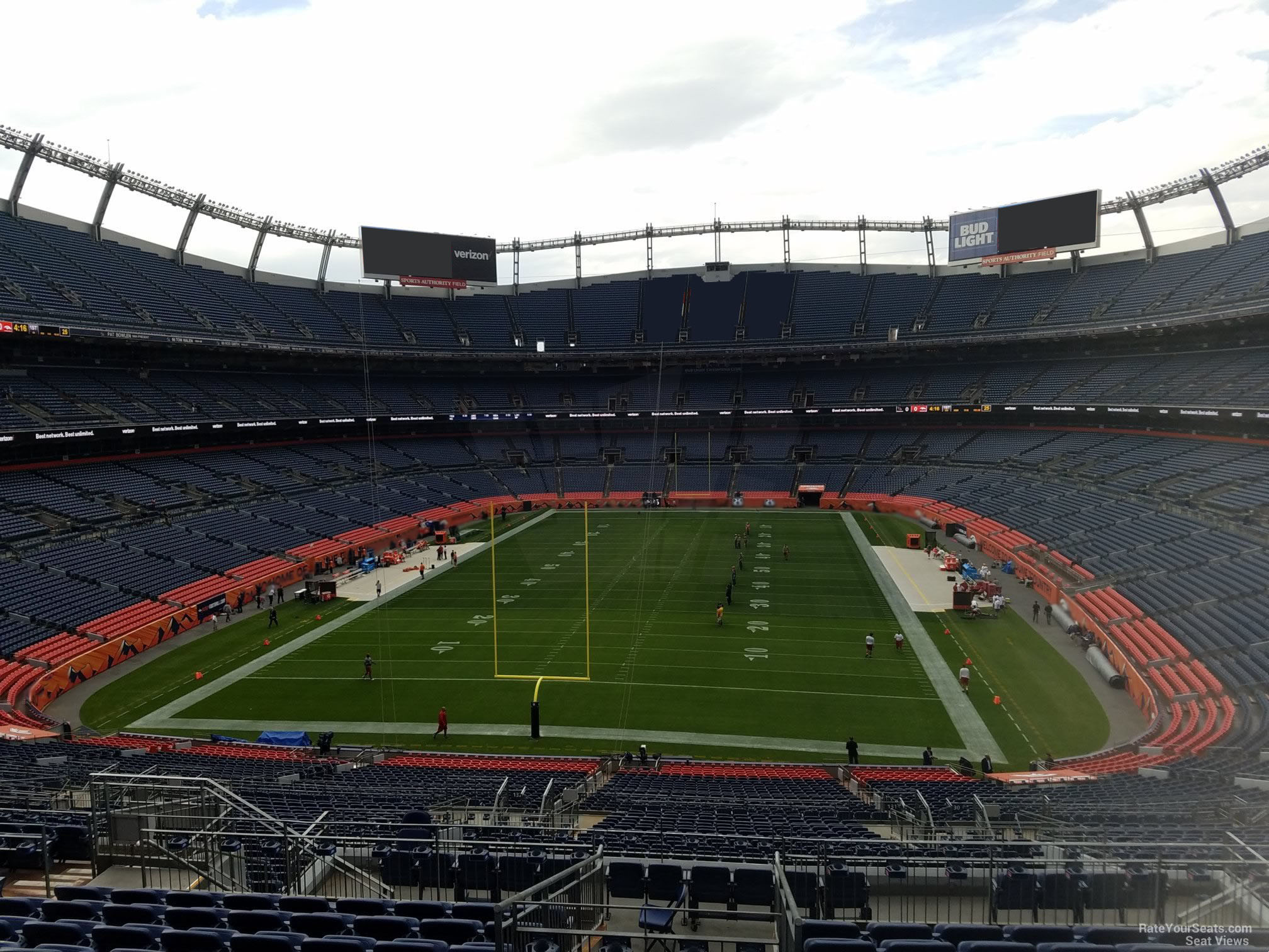 section 231, row 16 seat view  for football - empower field (at mile high)
