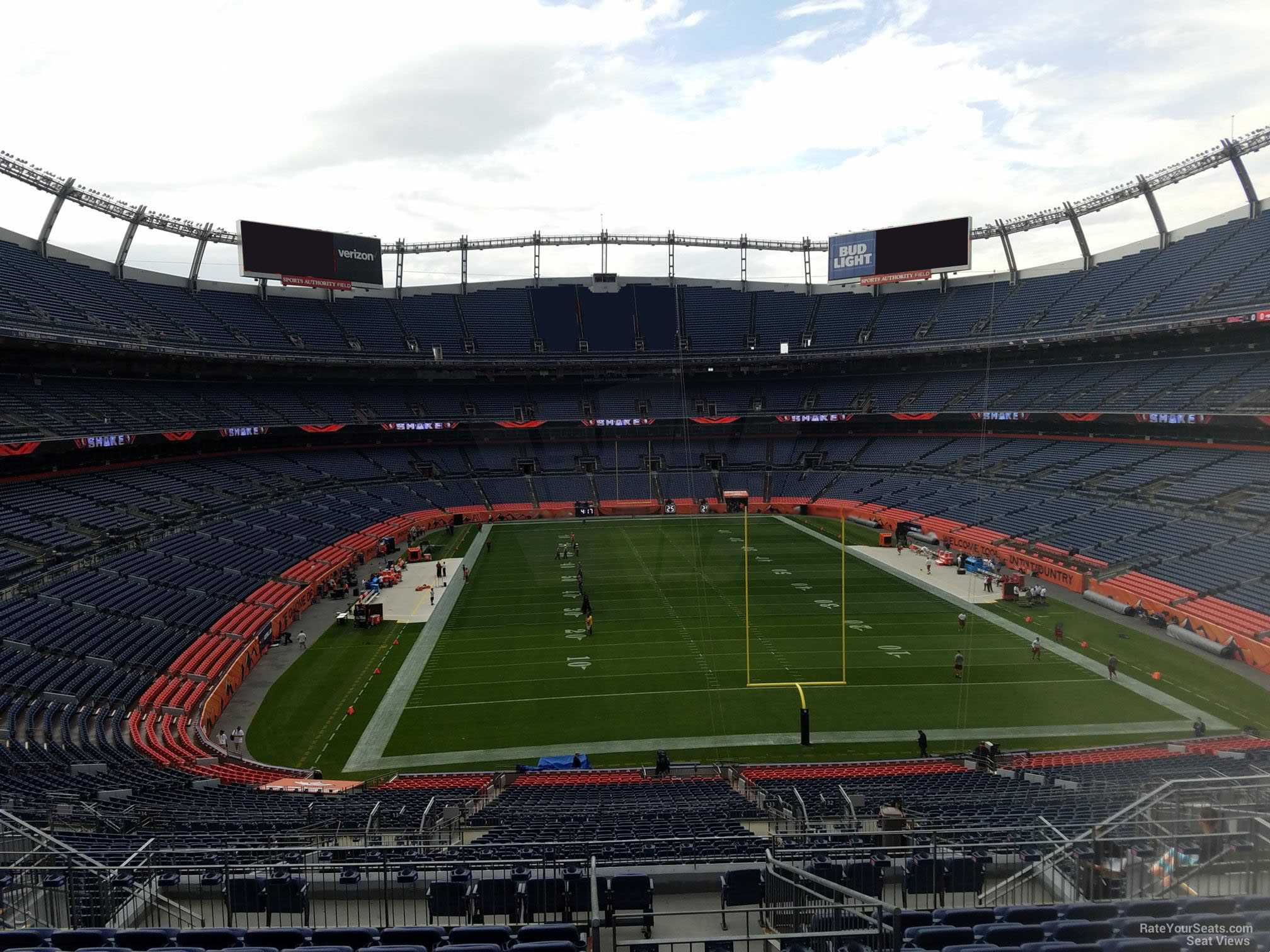 section 233, row 16 seat view  - empower field (at mile high)