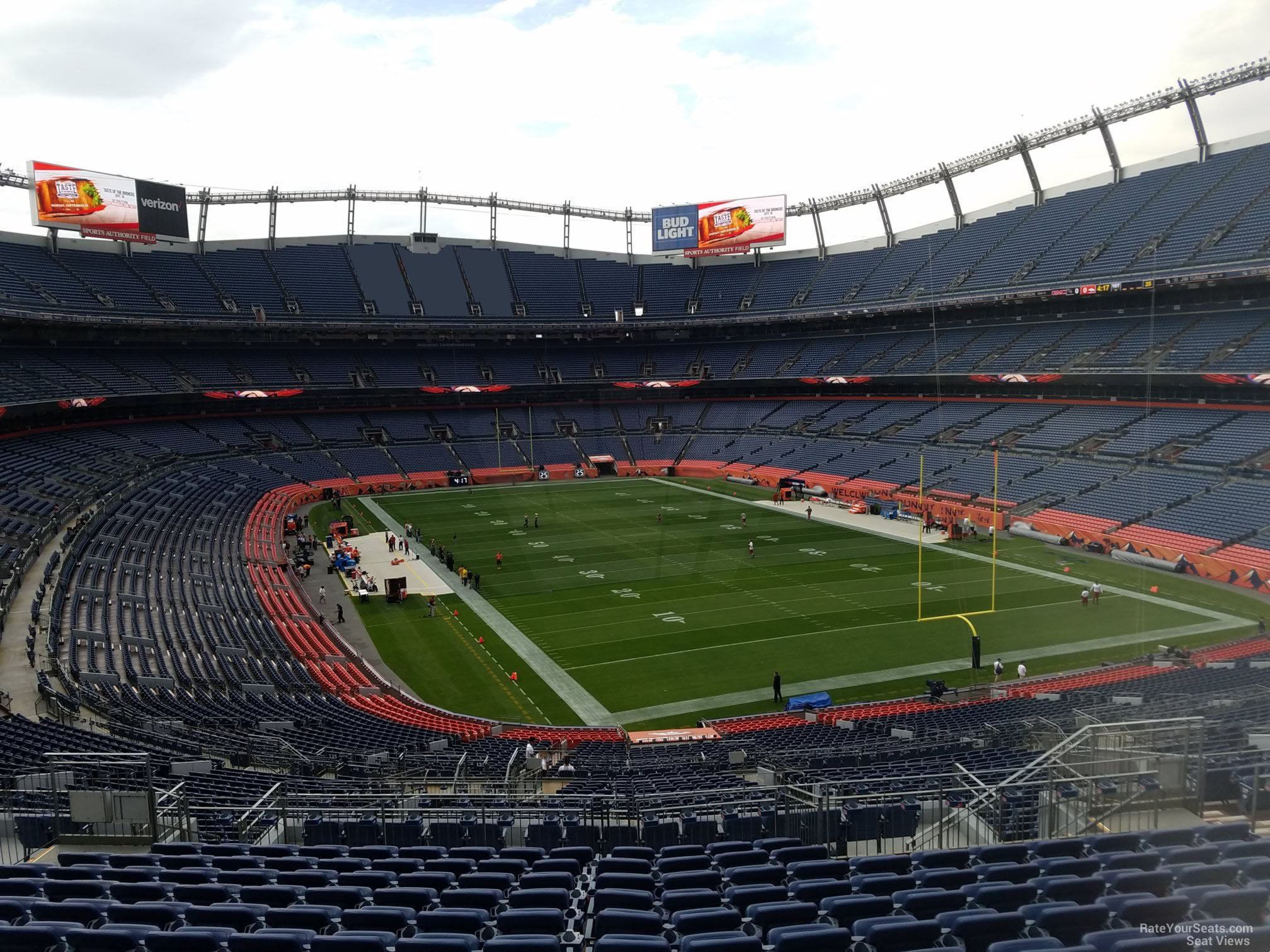section 235, row 16 seat view  for football - empower field (at mile high)