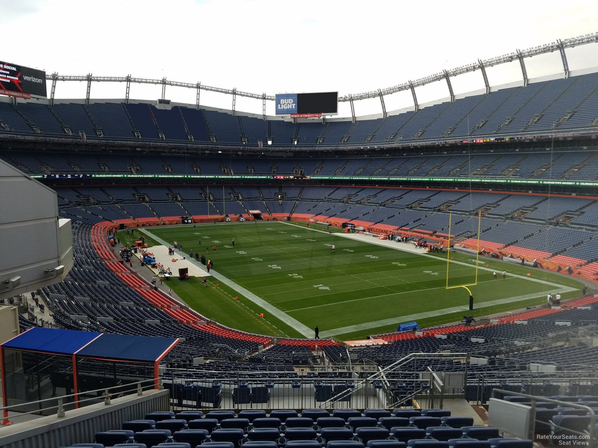 section 236, row 16 seat view  for football - empower field (at mile high)
