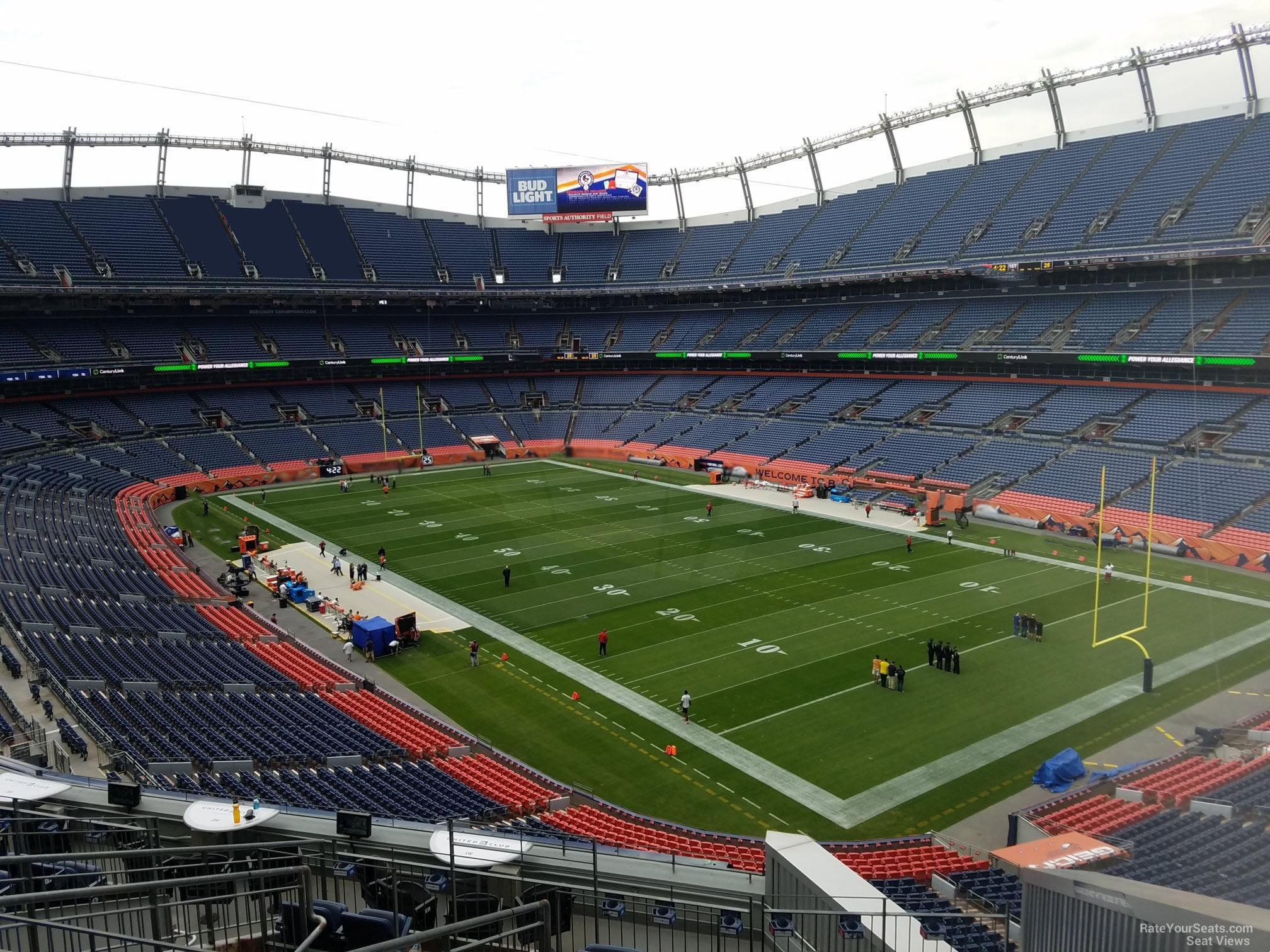 section 300, row 12 seat view  - empower field (at mile high)