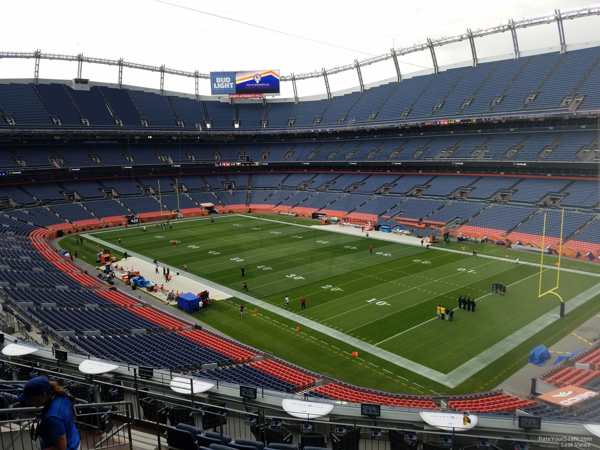 section 301, row 12 seat view  - empower field (at mile high)