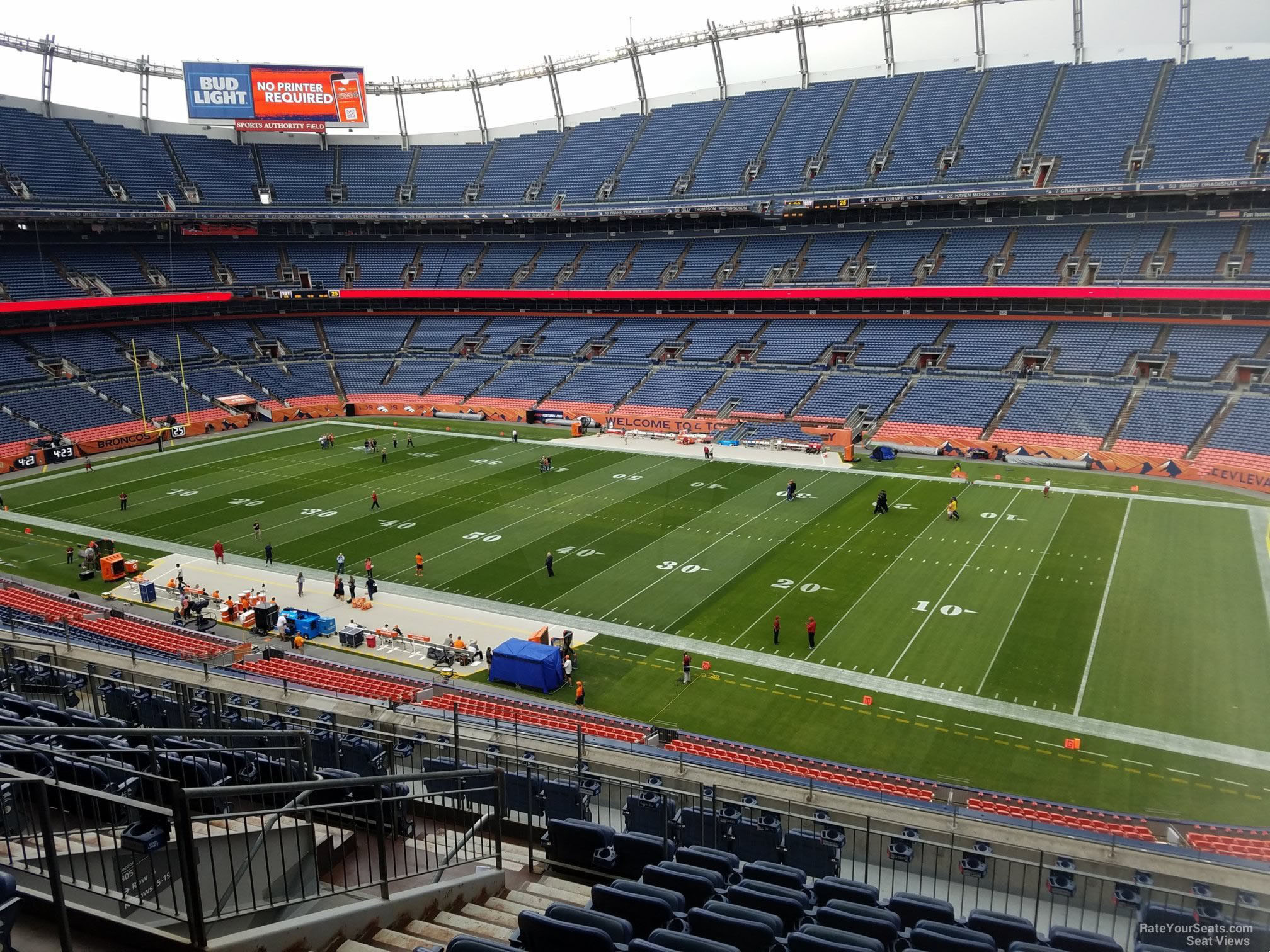section 304, row 12 seat view  for football - empower field (at mile high)