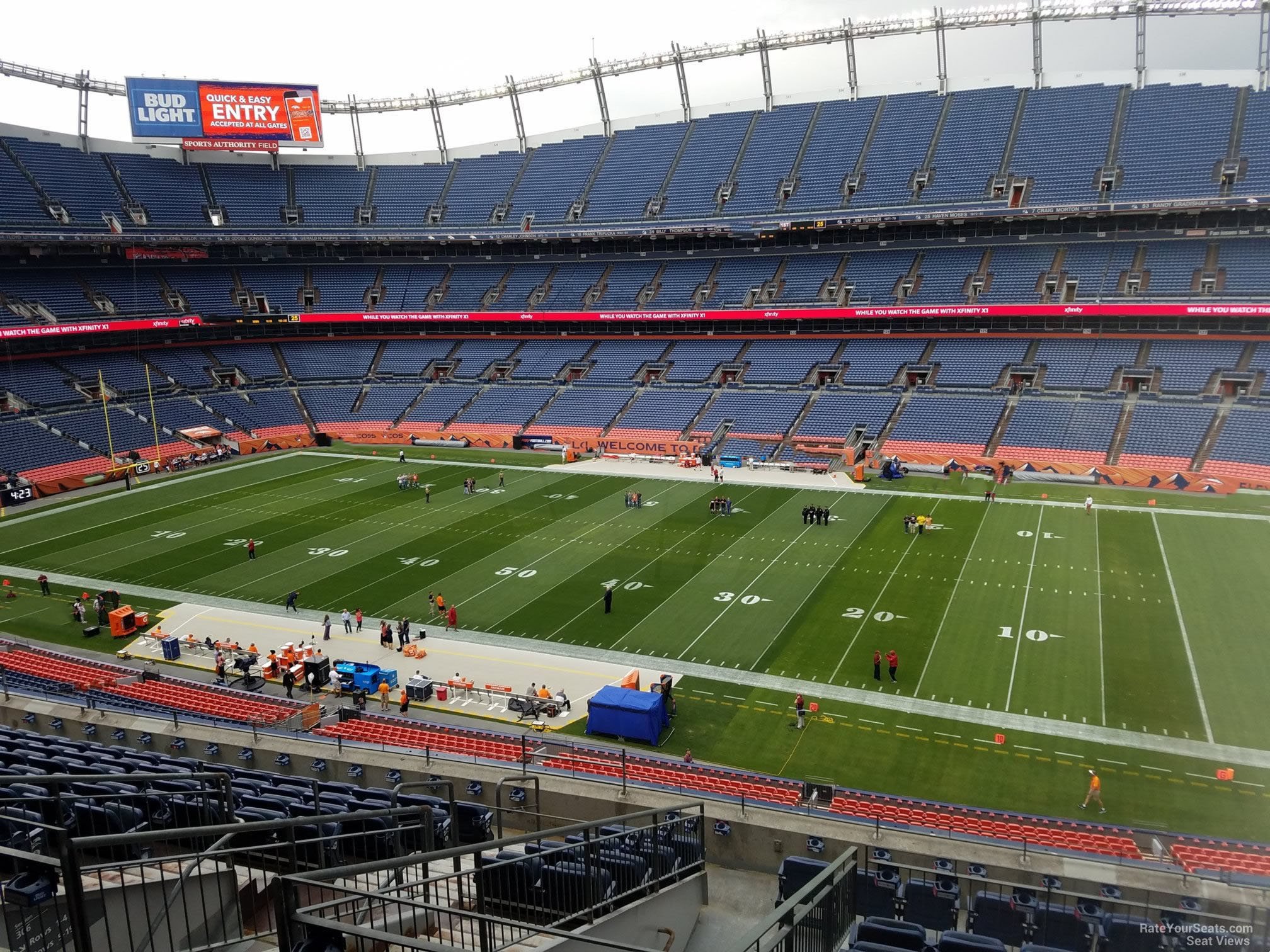 section 305, row 12 seat view  - empower field (at mile high)