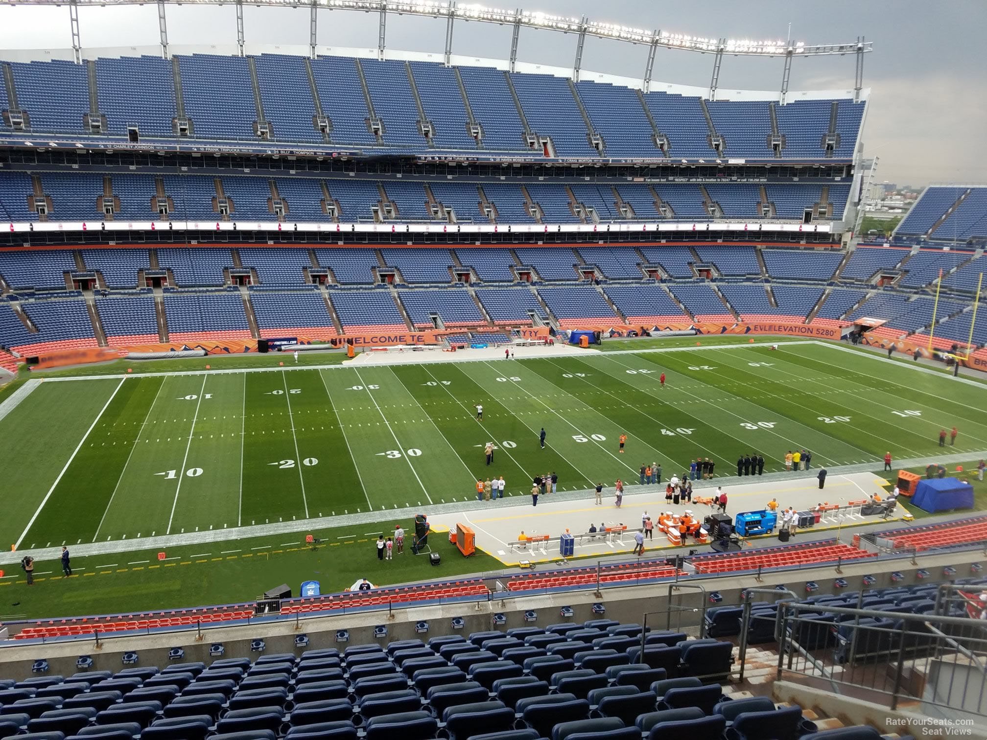section 312, row 12 seat view  for football - empower field (at mile high)