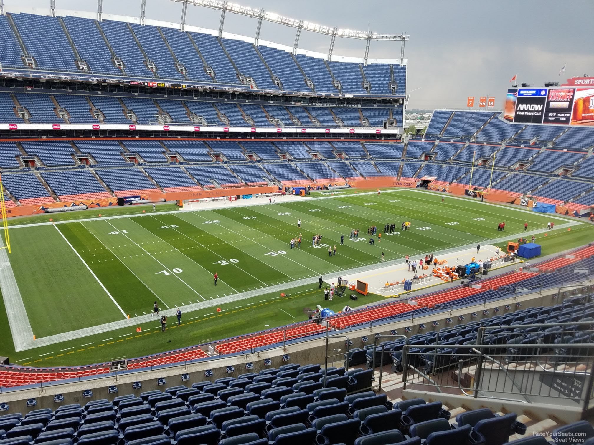 section 315, row 12 seat view  - empower field (at mile high)