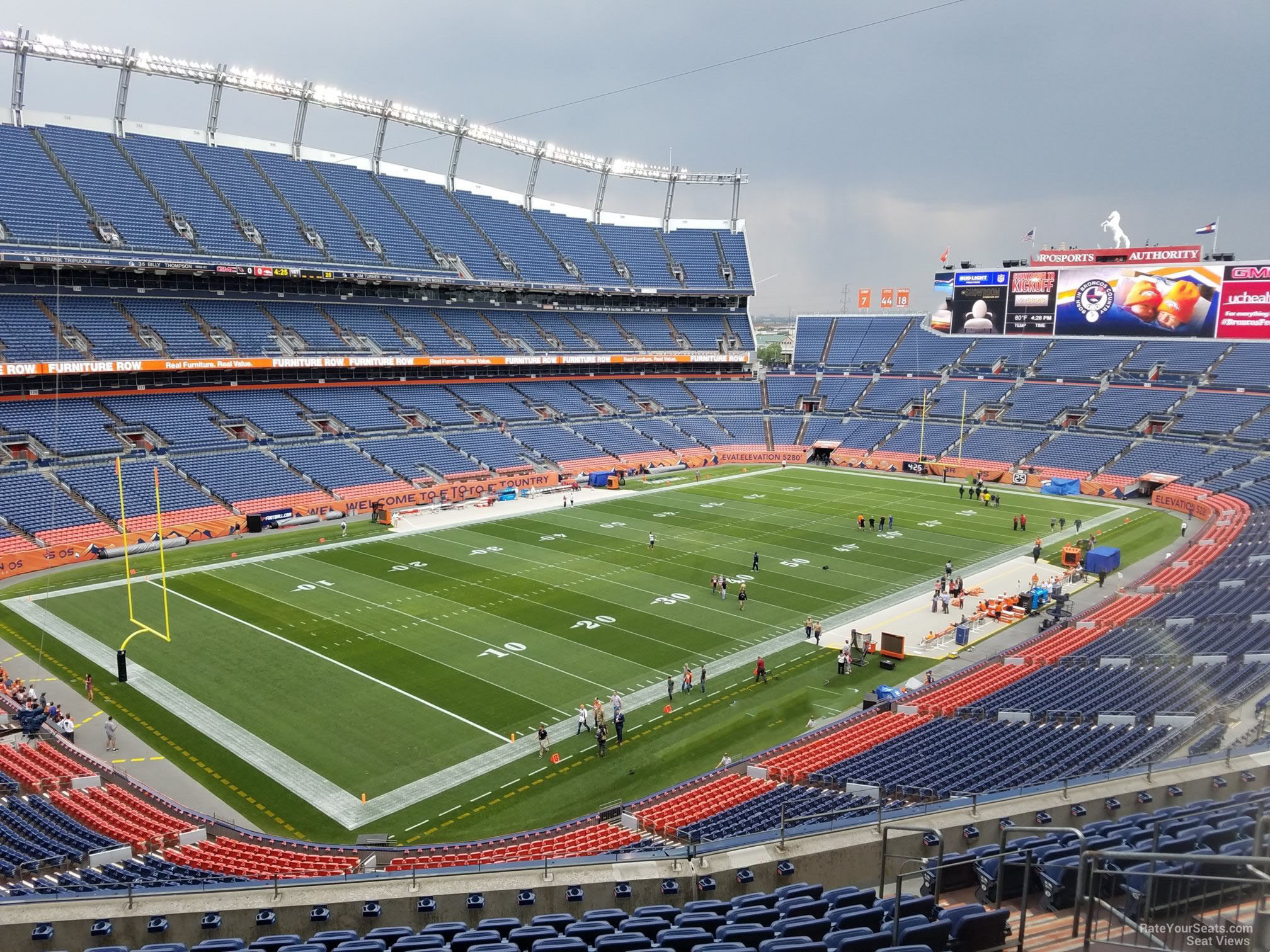 section 317, row 12 seat view  - empower field (at mile high)