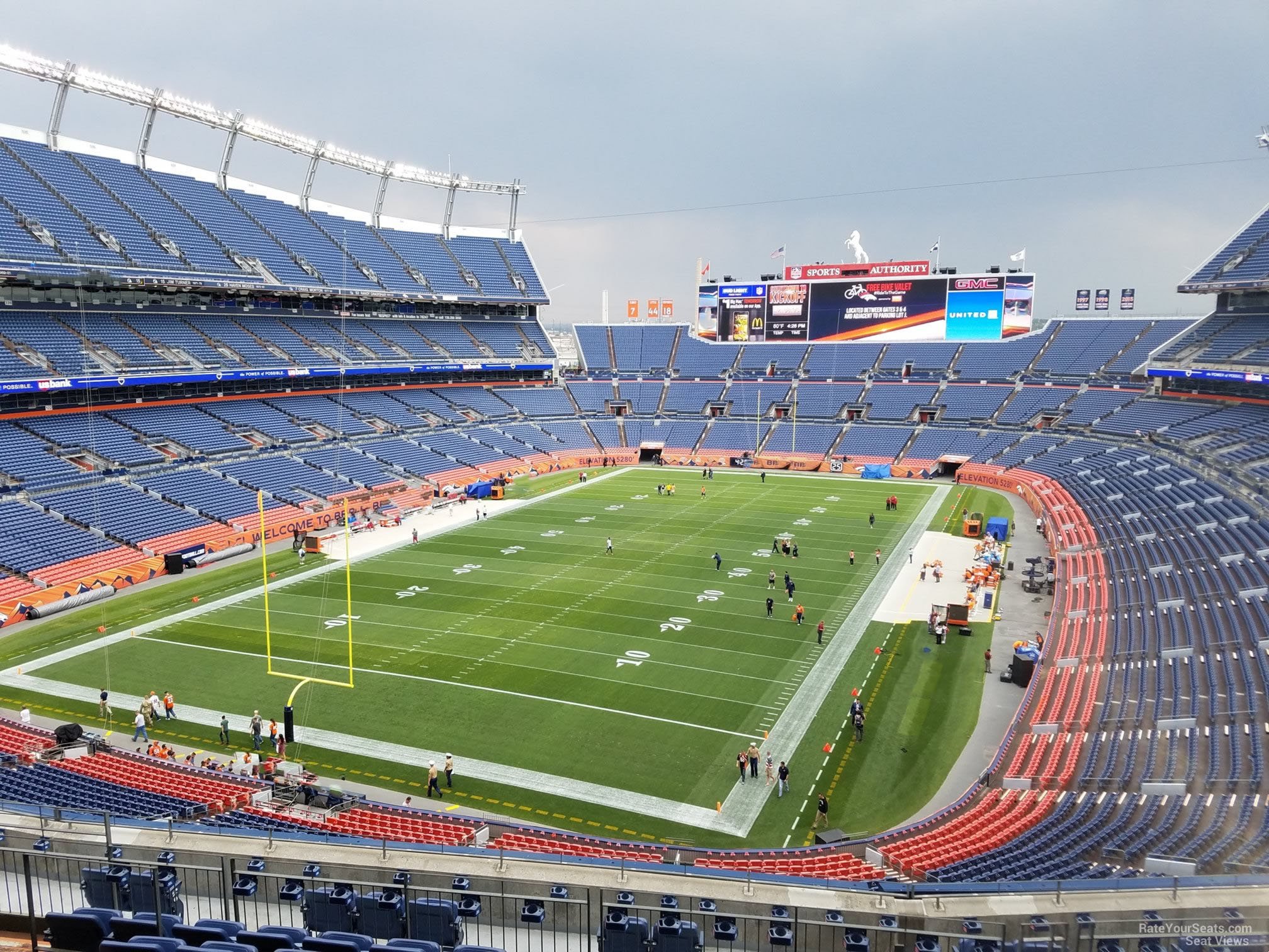 section 320, row 12 seat view  for football - empower field (at mile high)