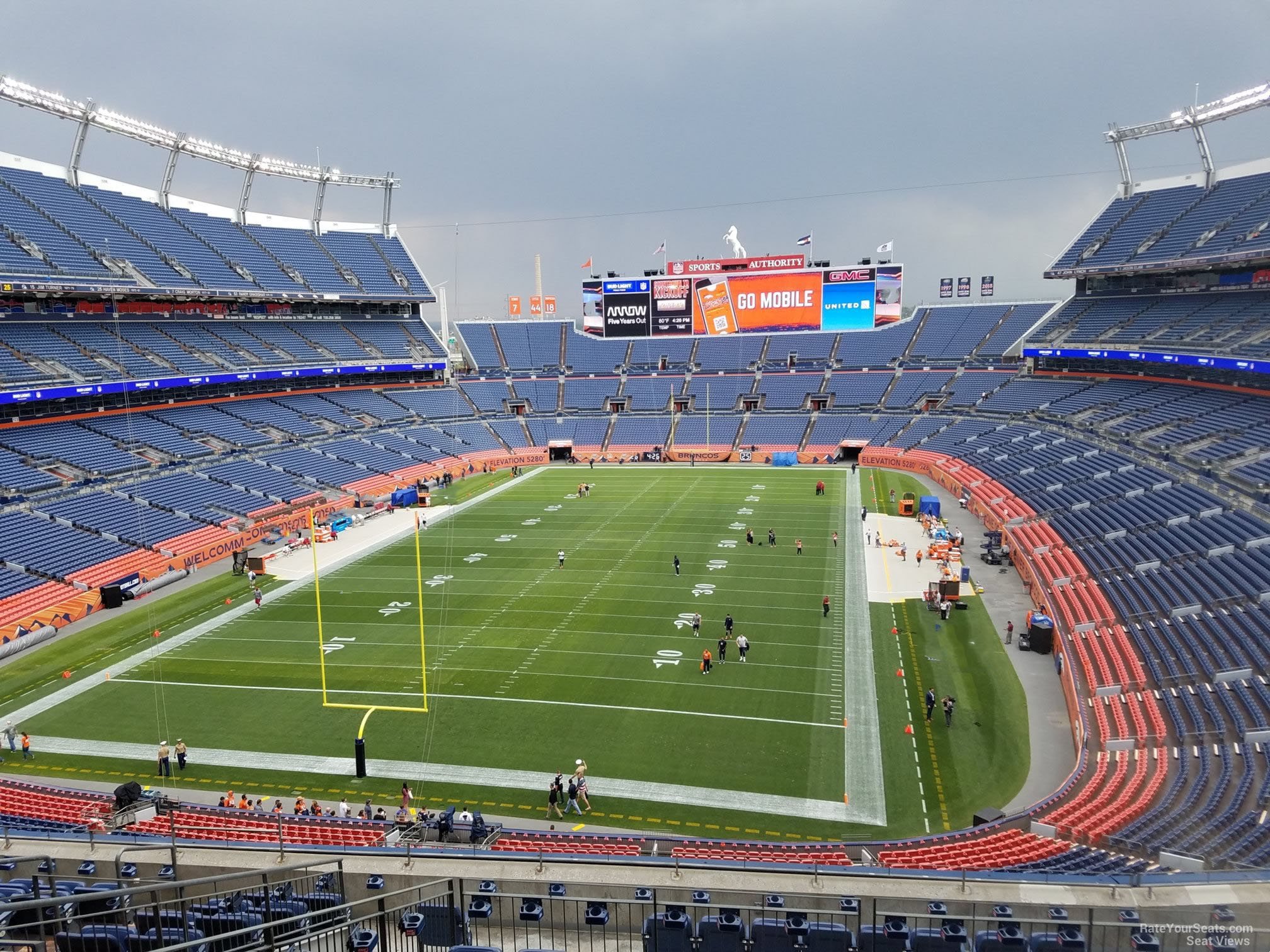 section 321, row 12 seat view  - empower field (at mile high)