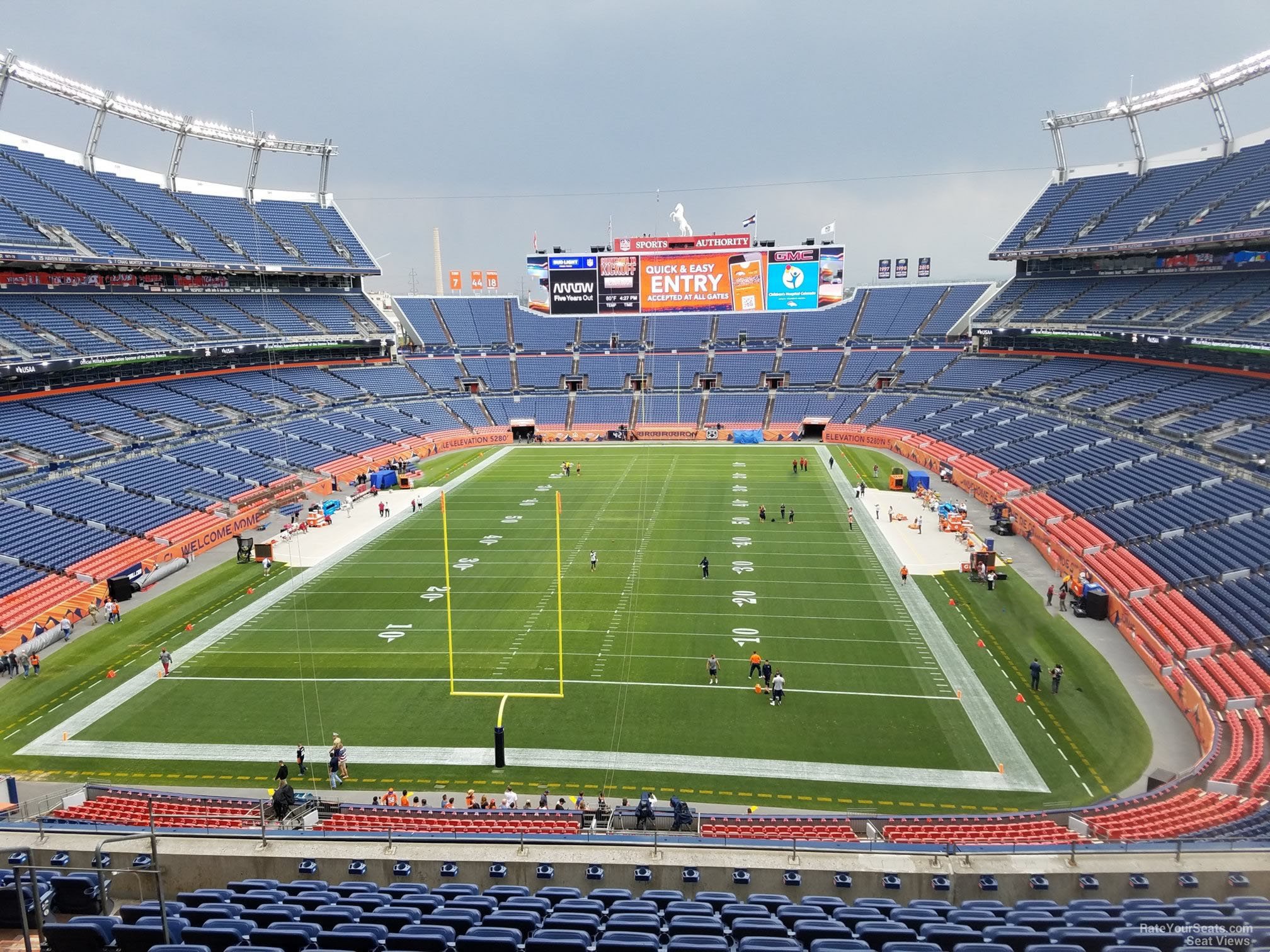 section 322, row 12 seat view  - empower field (at mile high)