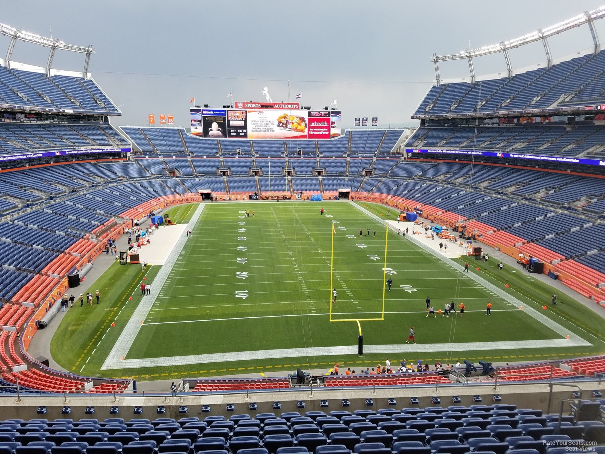 section 324, row 12 seat view  - empower field (at mile high)