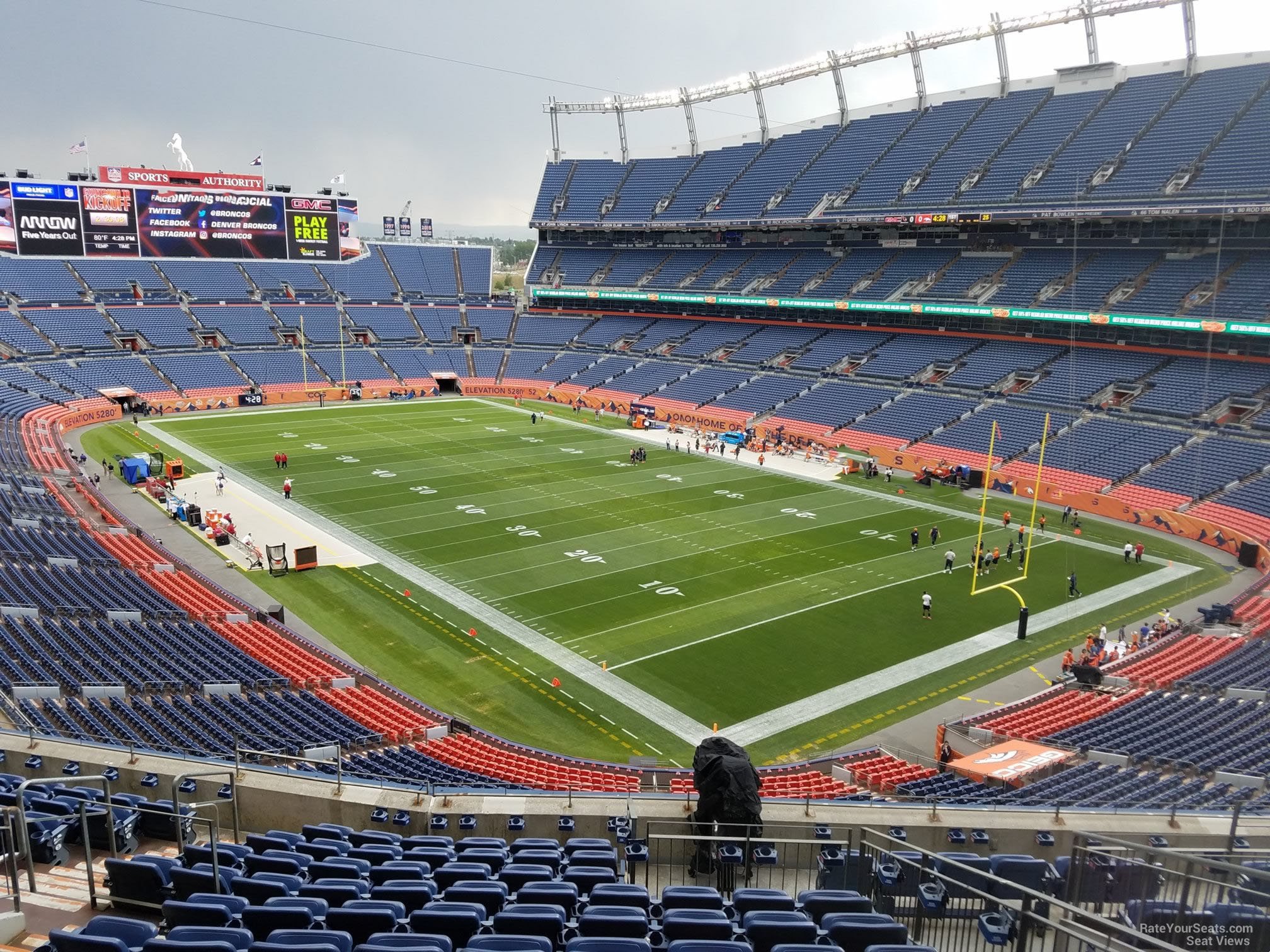 section 328, row 12 seat view  for football - empower field (at mile high)