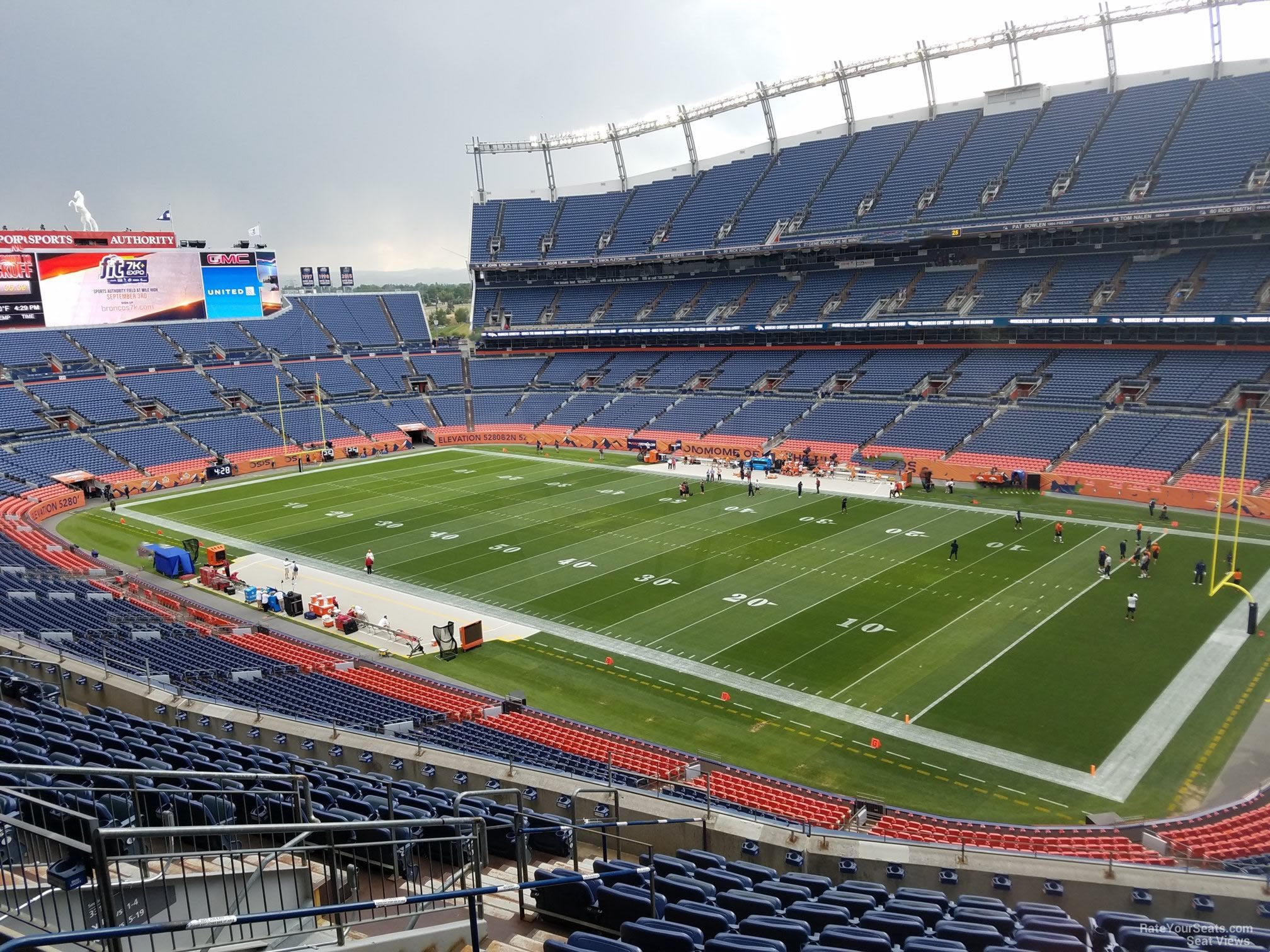 section 330, row 12 seat view  - empower field (at mile high)