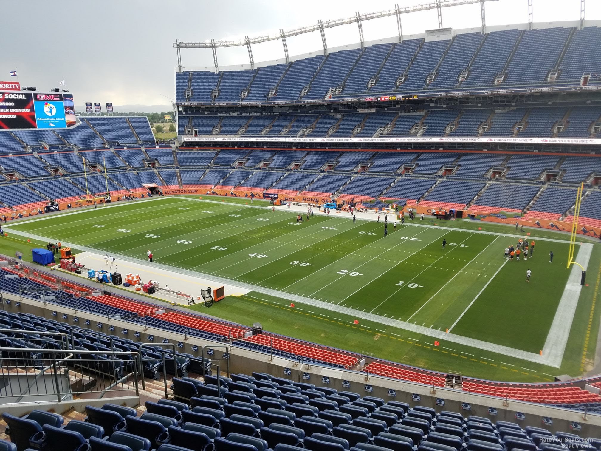 section 331, row 12 seat view  - empower field (at mile high)