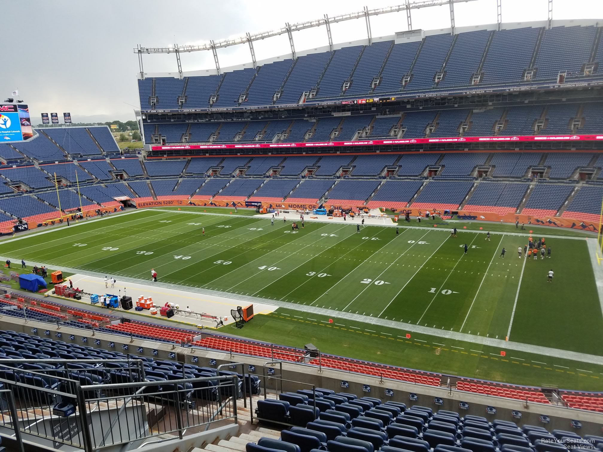 section 332, row 12 seat view  - empower field (at mile high)