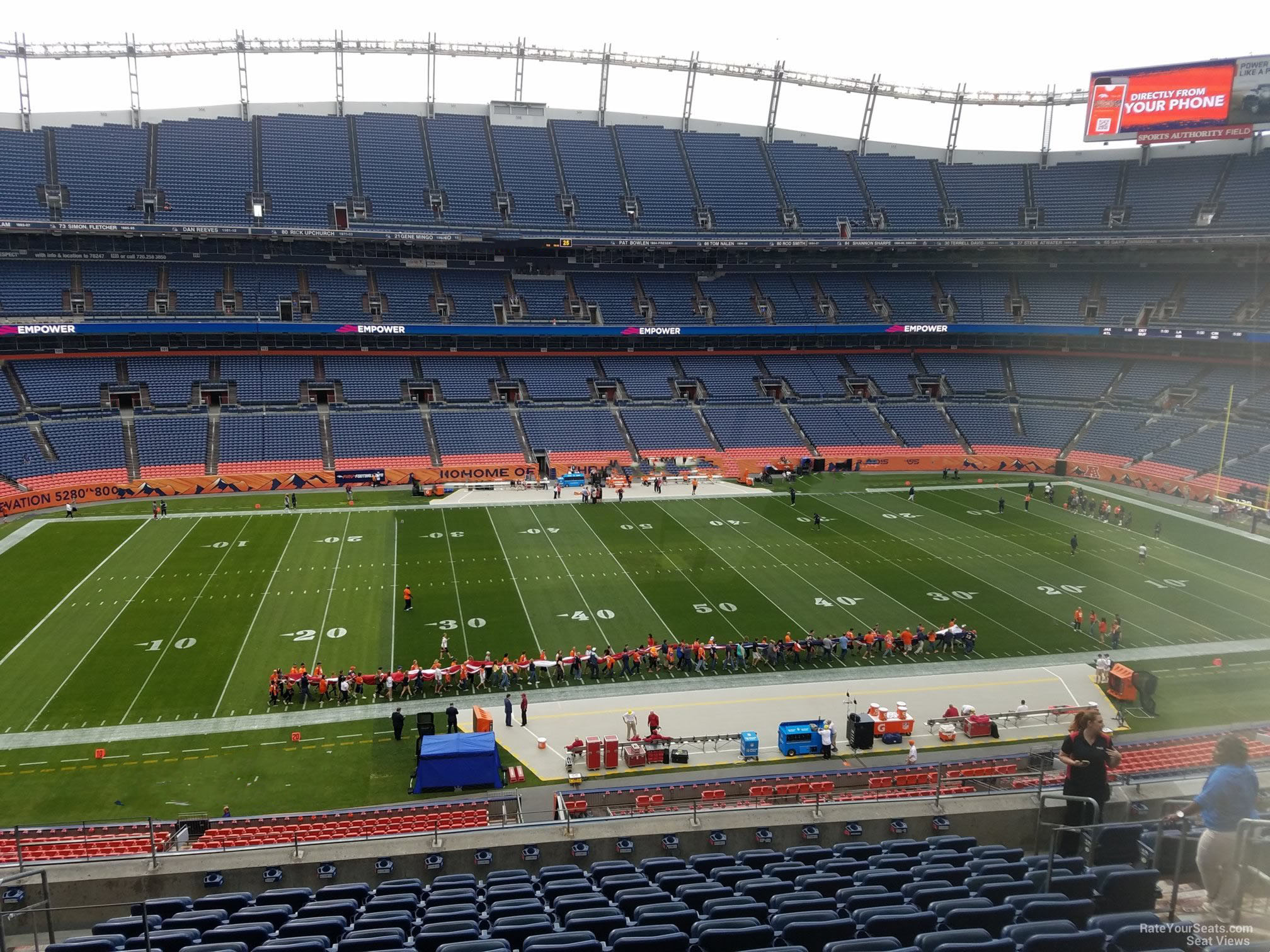 section 339, row 12 seat view  - empower field (at mile high)