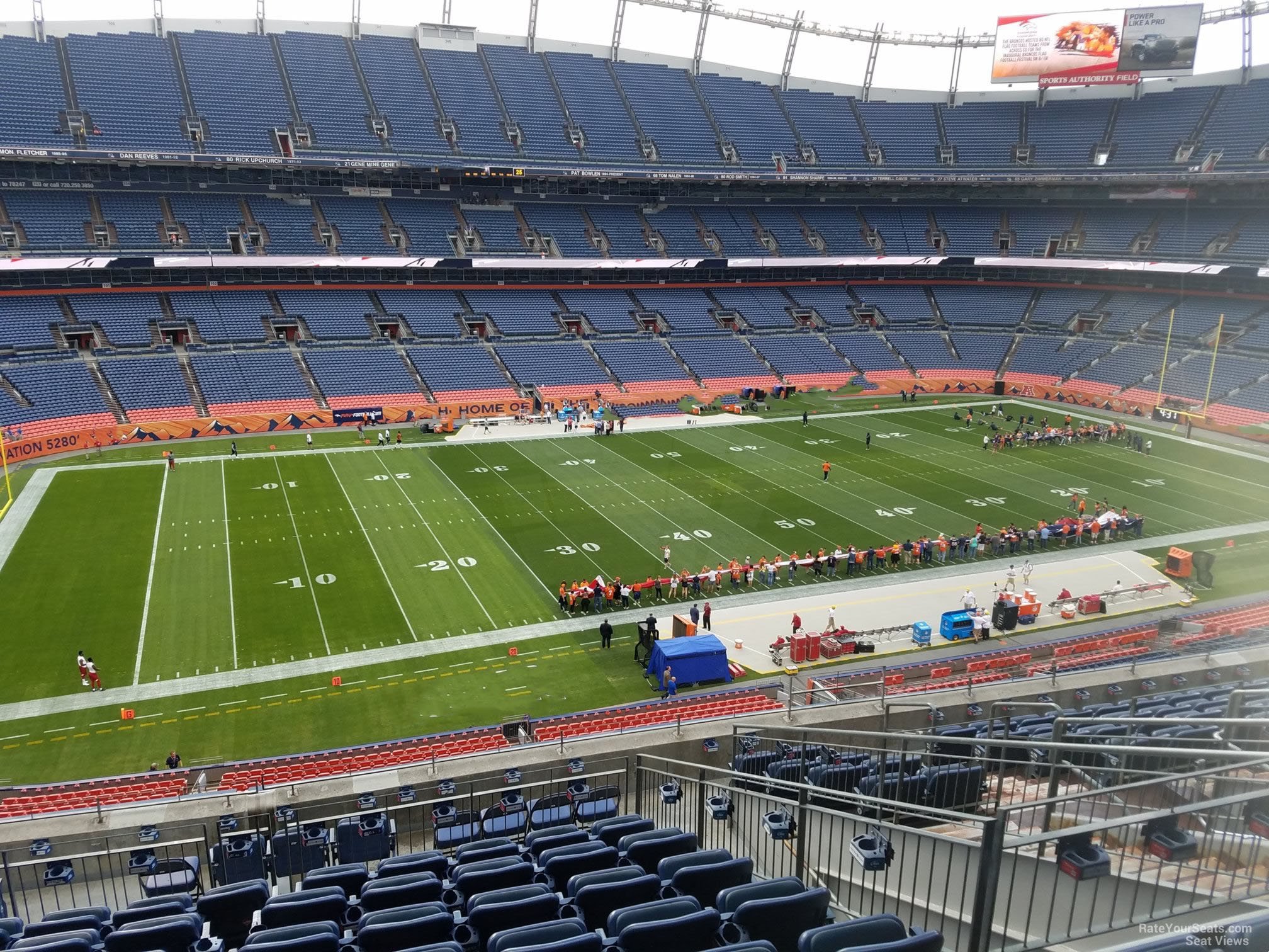 section 341, row 12 seat view  - empower field (at mile high)
