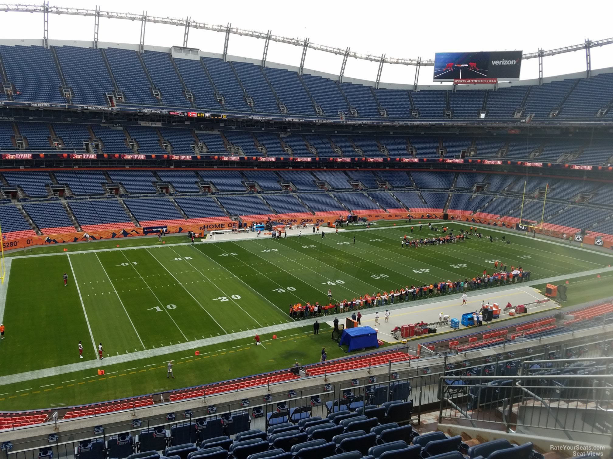 section 342, row 12 seat view  - empower field (at mile high)