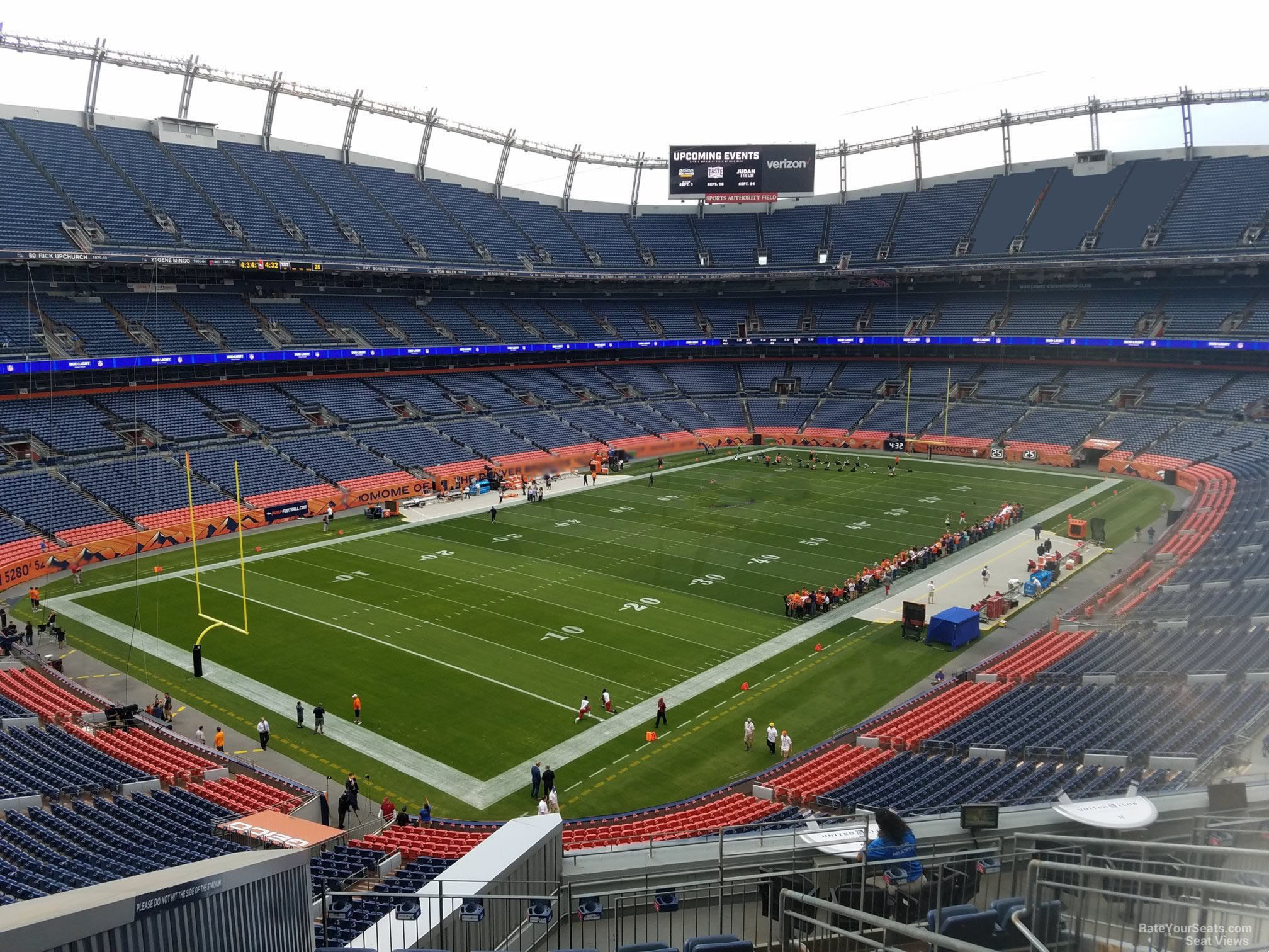 section 346, row 12 seat view  for football - empower field (at mile high)