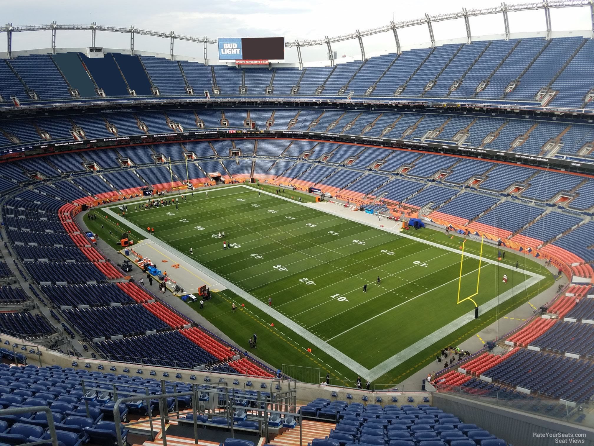 section 500, row 16 seat view  for football - empower field (at mile high)
