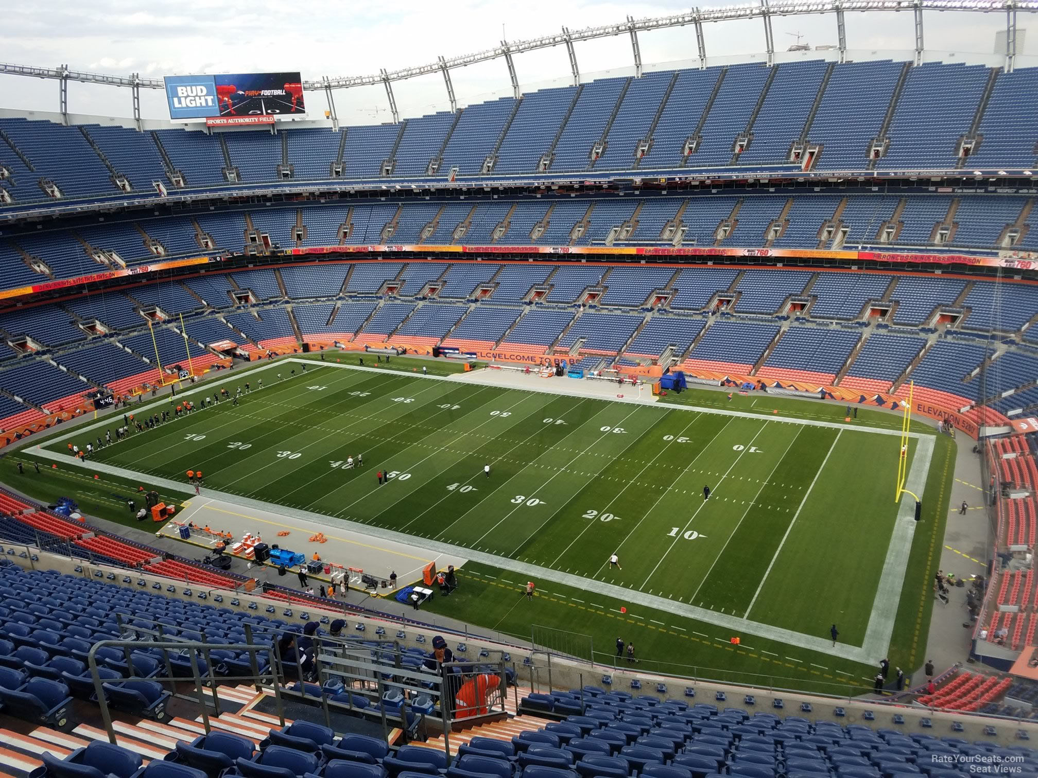 section 503, row 16 seat view  for football - empower field (at mile high)