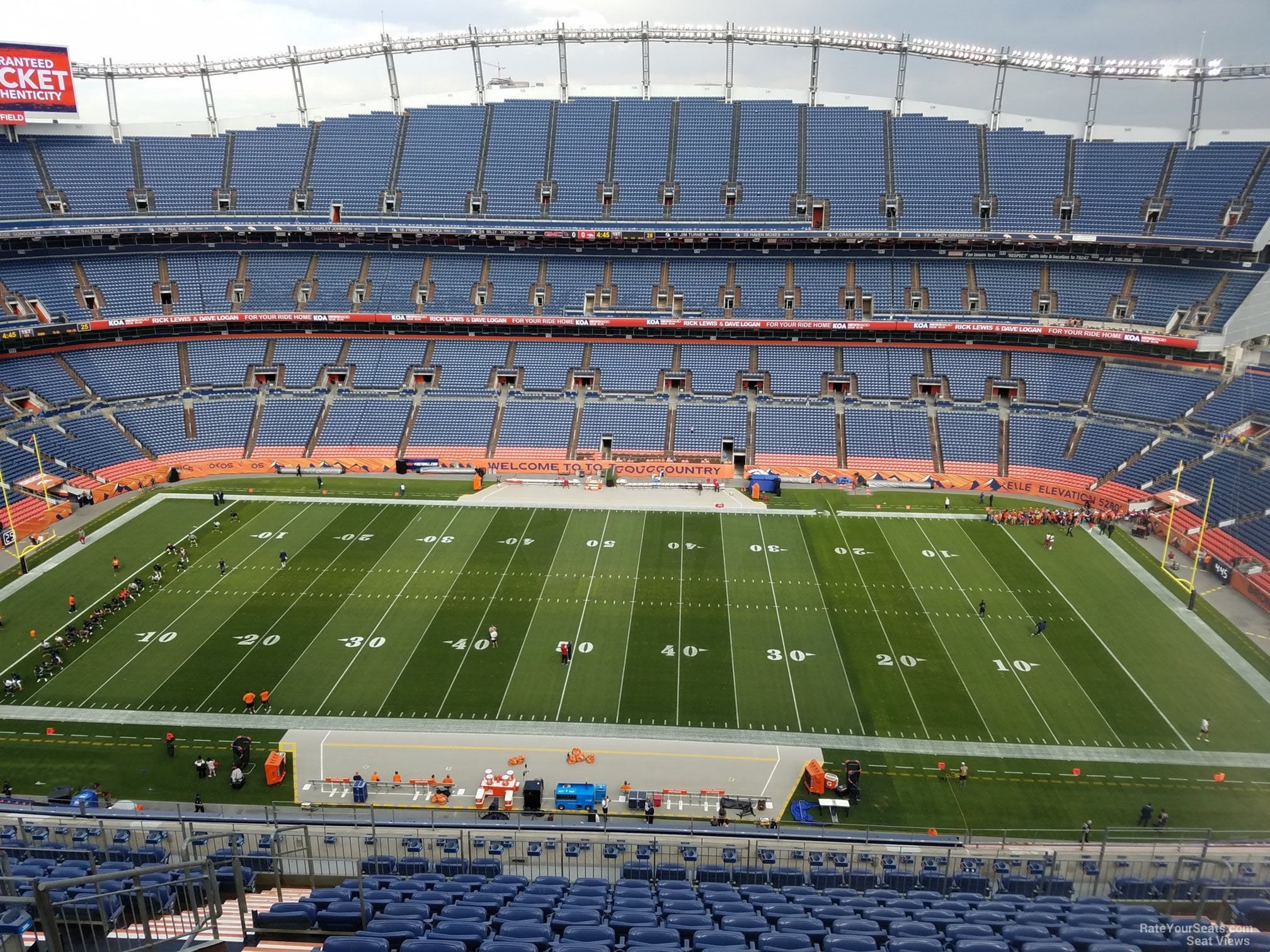 section 507, row 16 seat view  - empower field (at mile high)