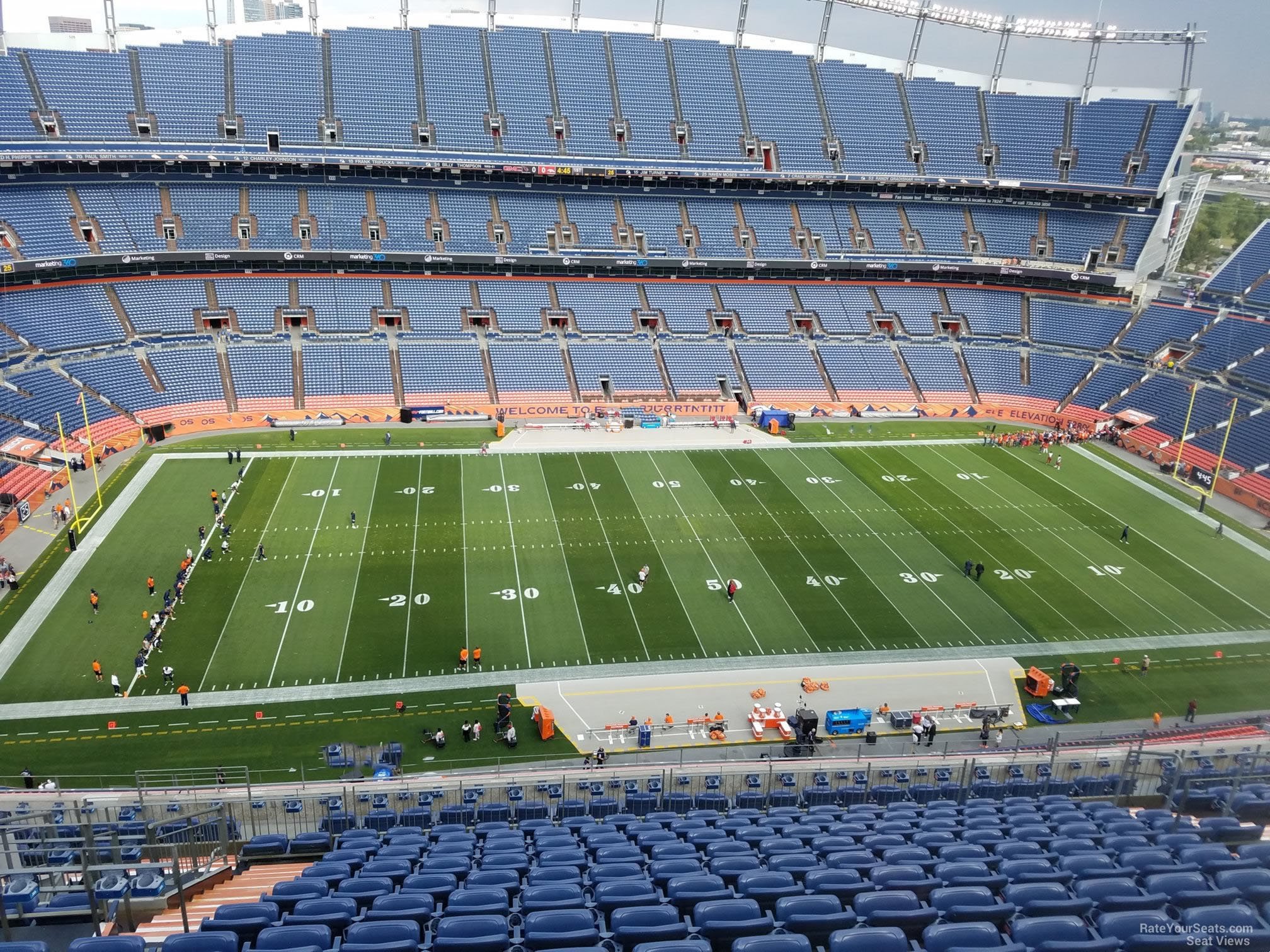 section 510, row 16 seat view  for football - empower field (at mile high)