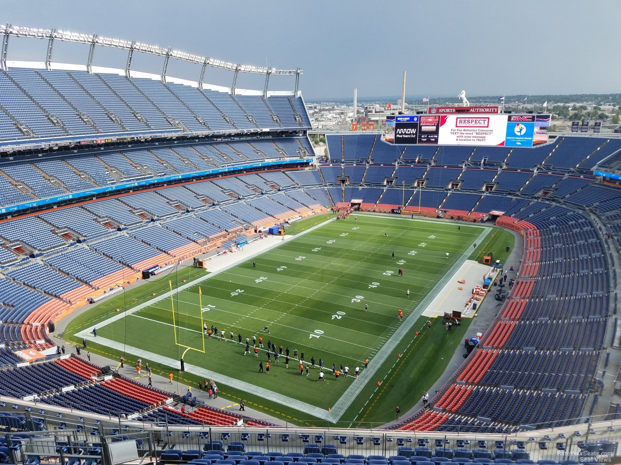 section 517, row 16 seat view  - empower field (at mile high)