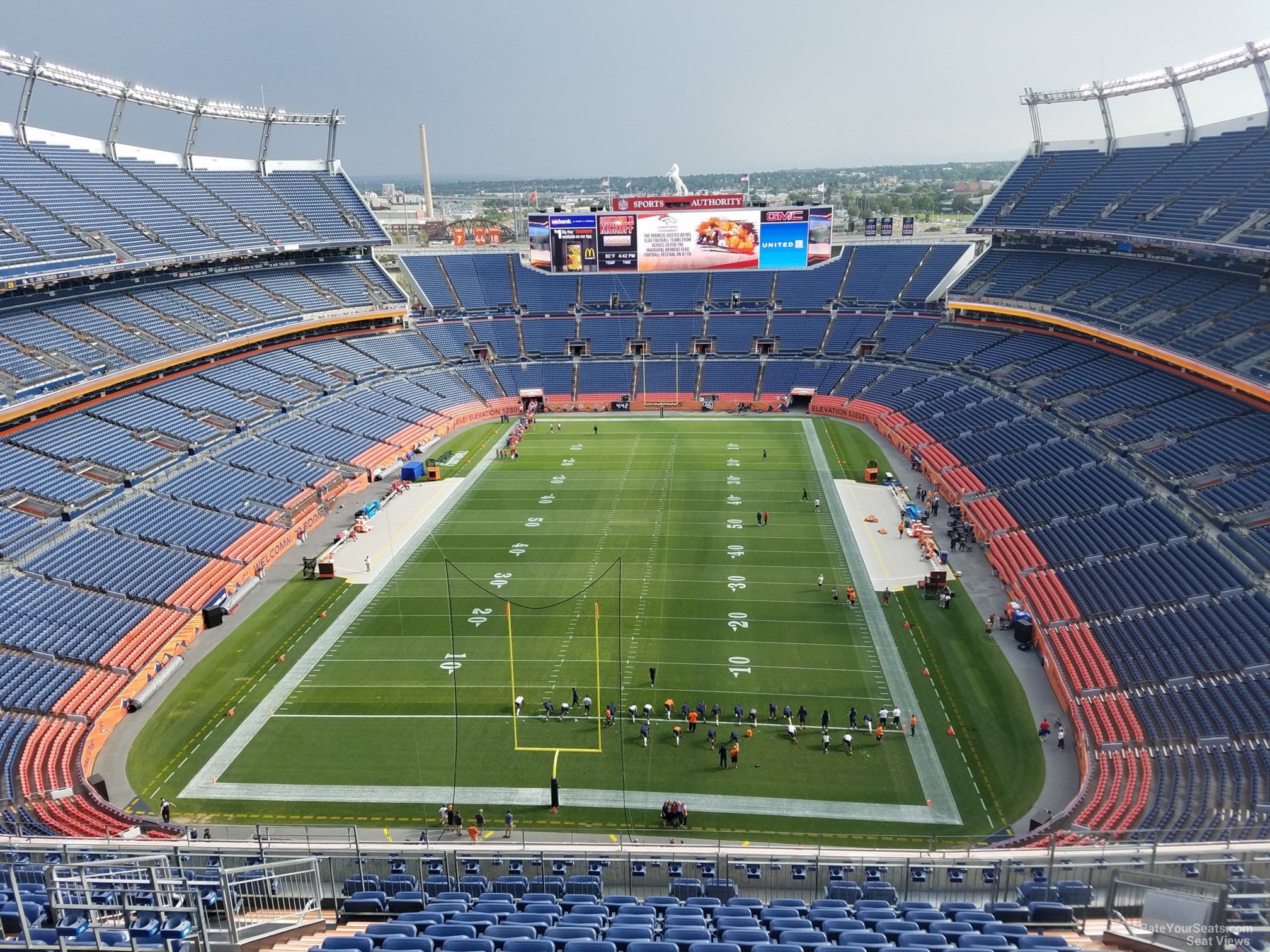 section 520, row 16 seat view  - empower field (at mile high)