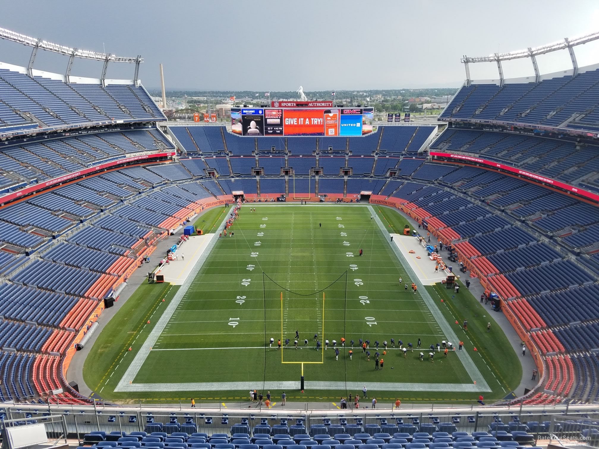 section 521, row 16 seat view  - empower field (at mile high)