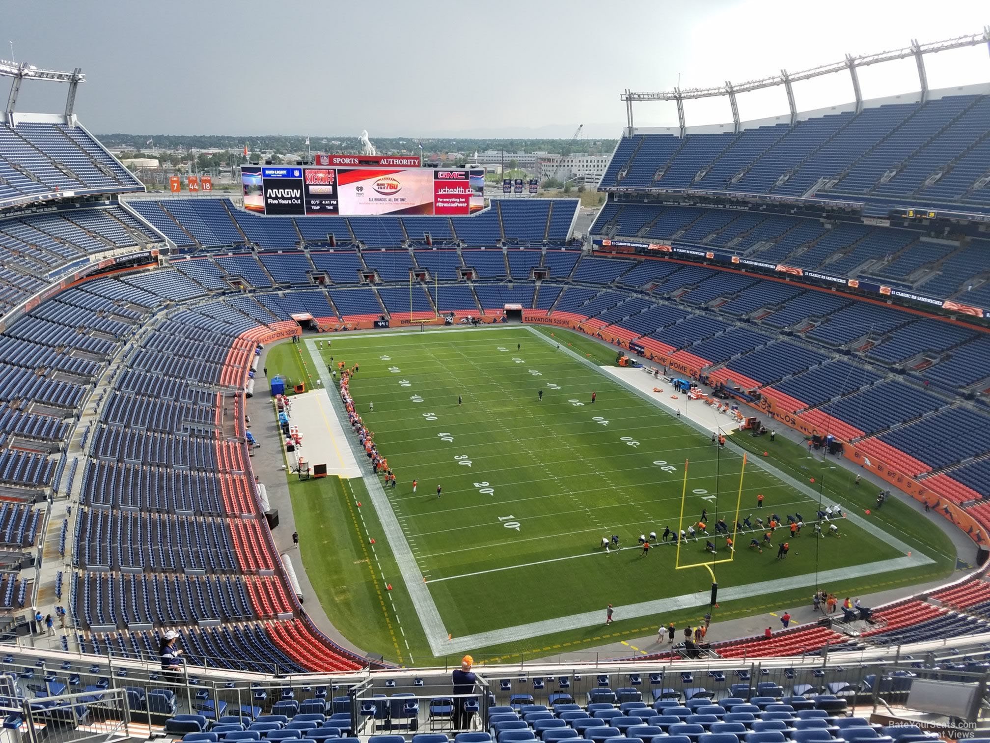 section 524, row 16 seat view  - empower field (at mile high)