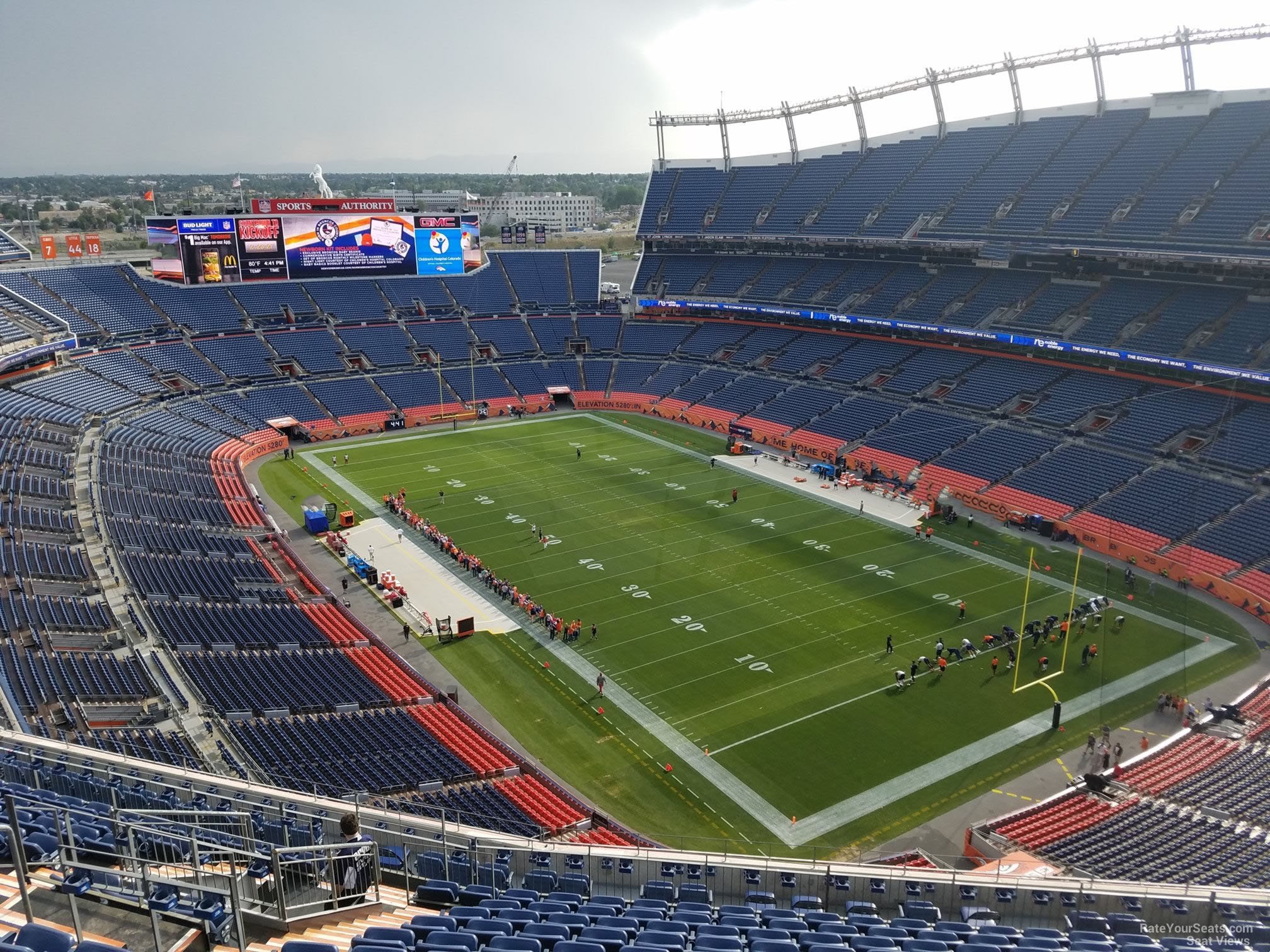 section 526, row 16 seat view  for football - empower field (at mile high)