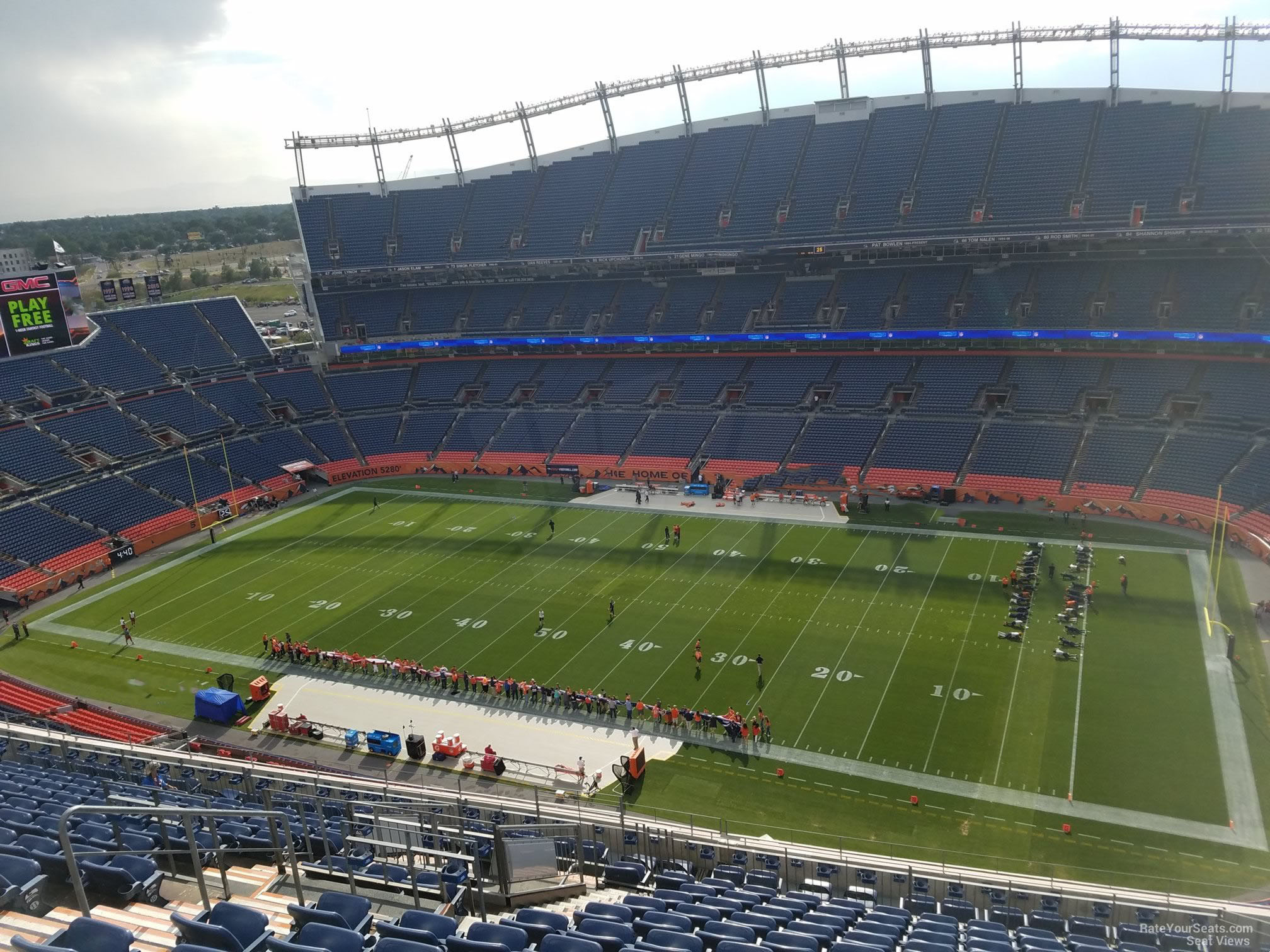 section 530, row 16 seat view  - empower field (at mile high)