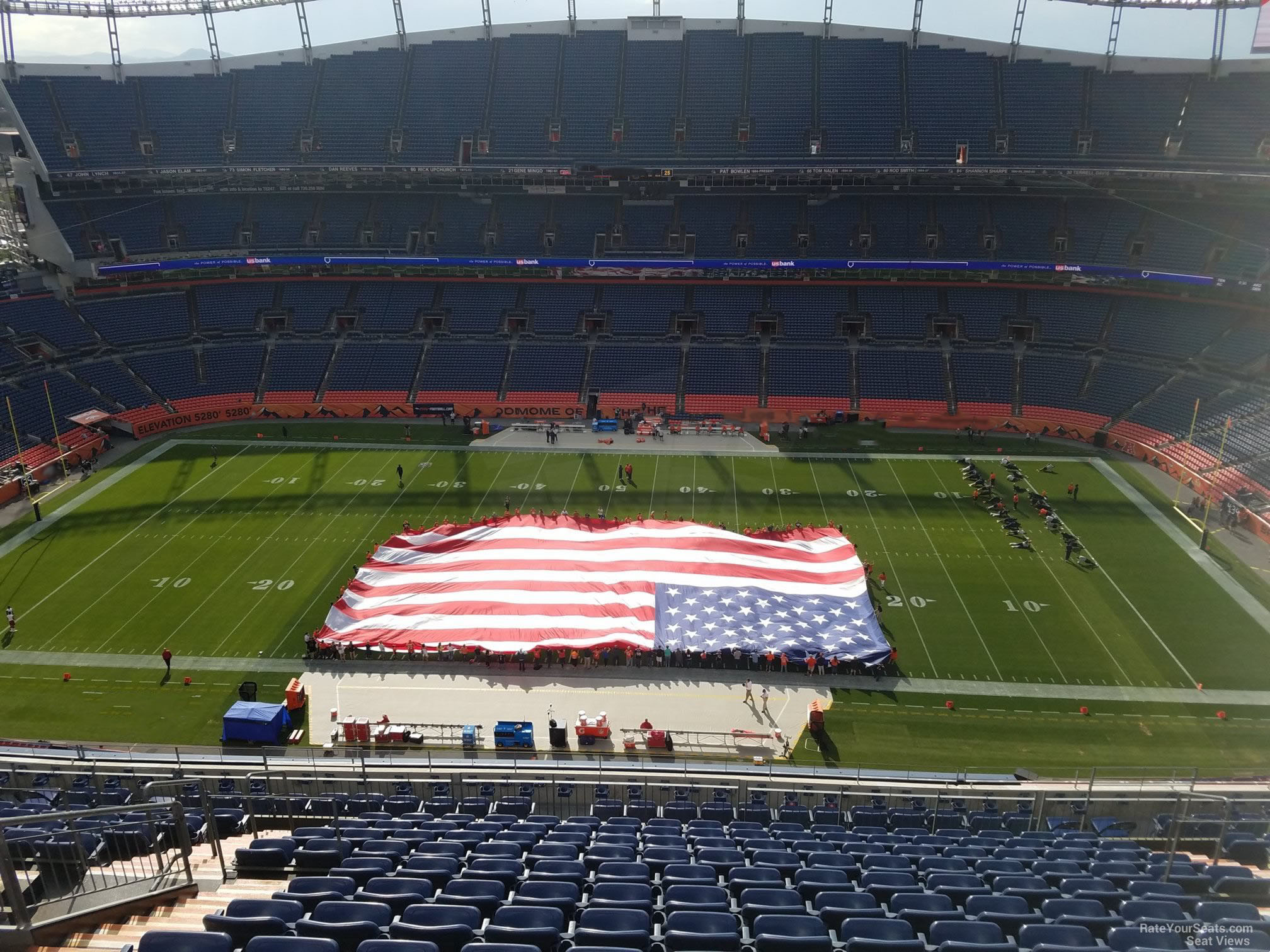 section 533, row 16 seat view  for football - empower field (at mile high)